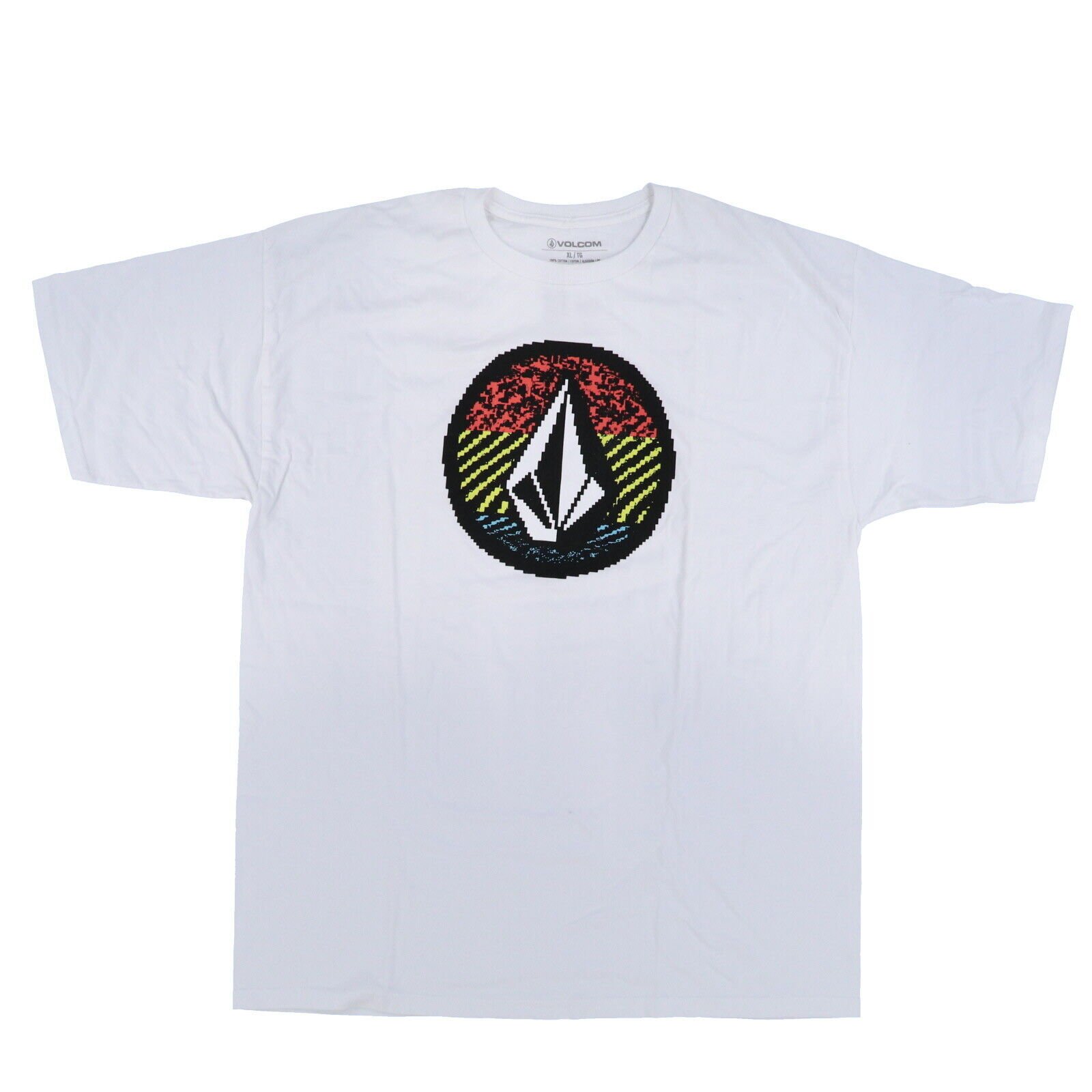 Volcom Mens Graphic T-Shirt Short Sleeve Crew Neck Top Logo White Gray Black New - Picture 30 of 30