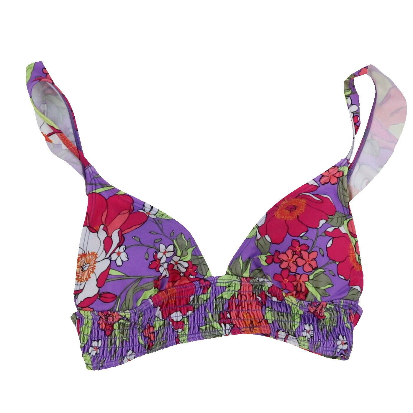 Hula Honey Women's Lace Back Bikini Swim Bathing Suit Top Swimsuit Xs Xl New - Picture 6 of 15