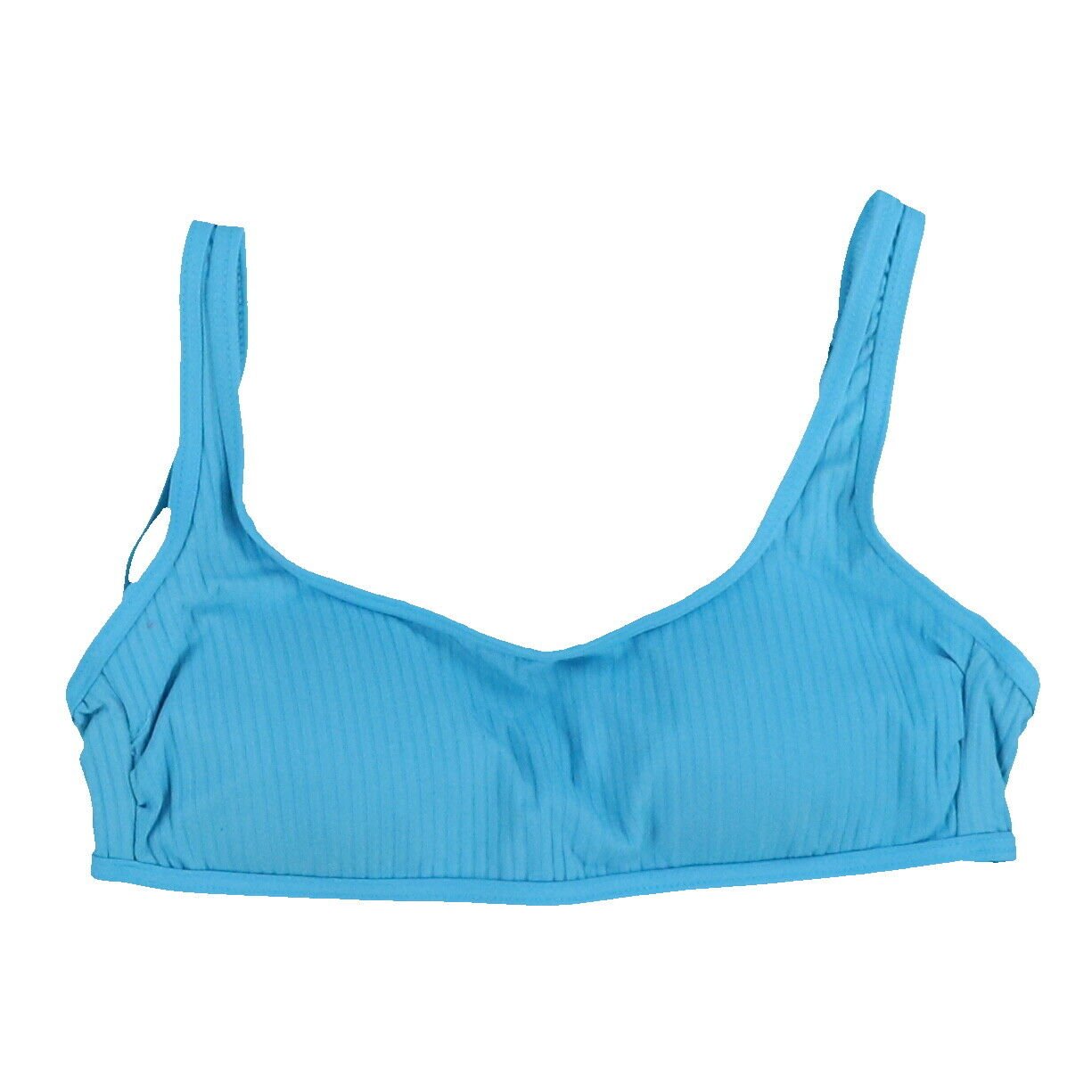 California Waves Womens Bralette Bikini Top Ribbed Padded Swimsuit S M L New - Picture 2 of 5