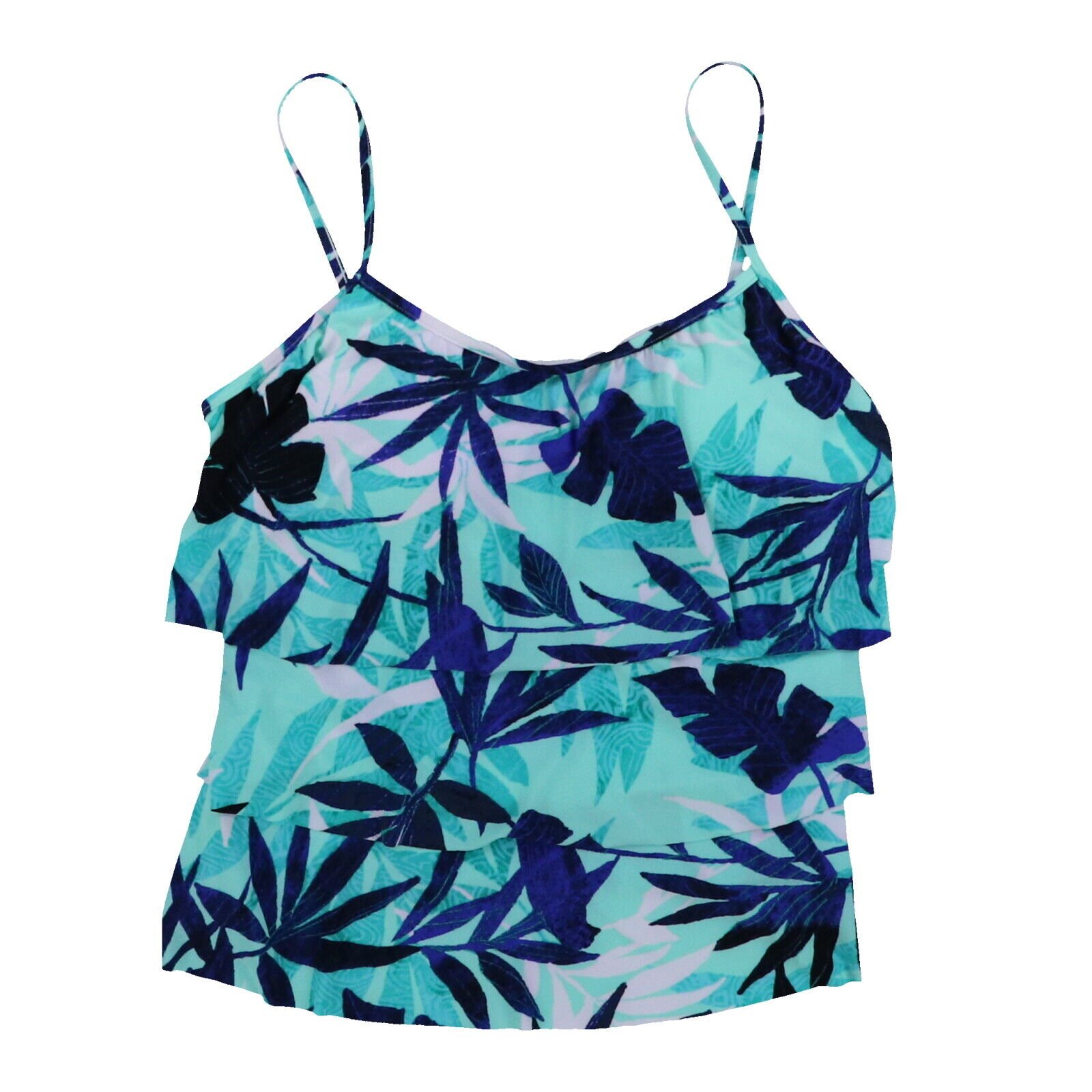 Swim Solutions Womens Tankini Swimsuit Top Slimming V-Neck Stretch Bathing Suit - Picture 11 of 11