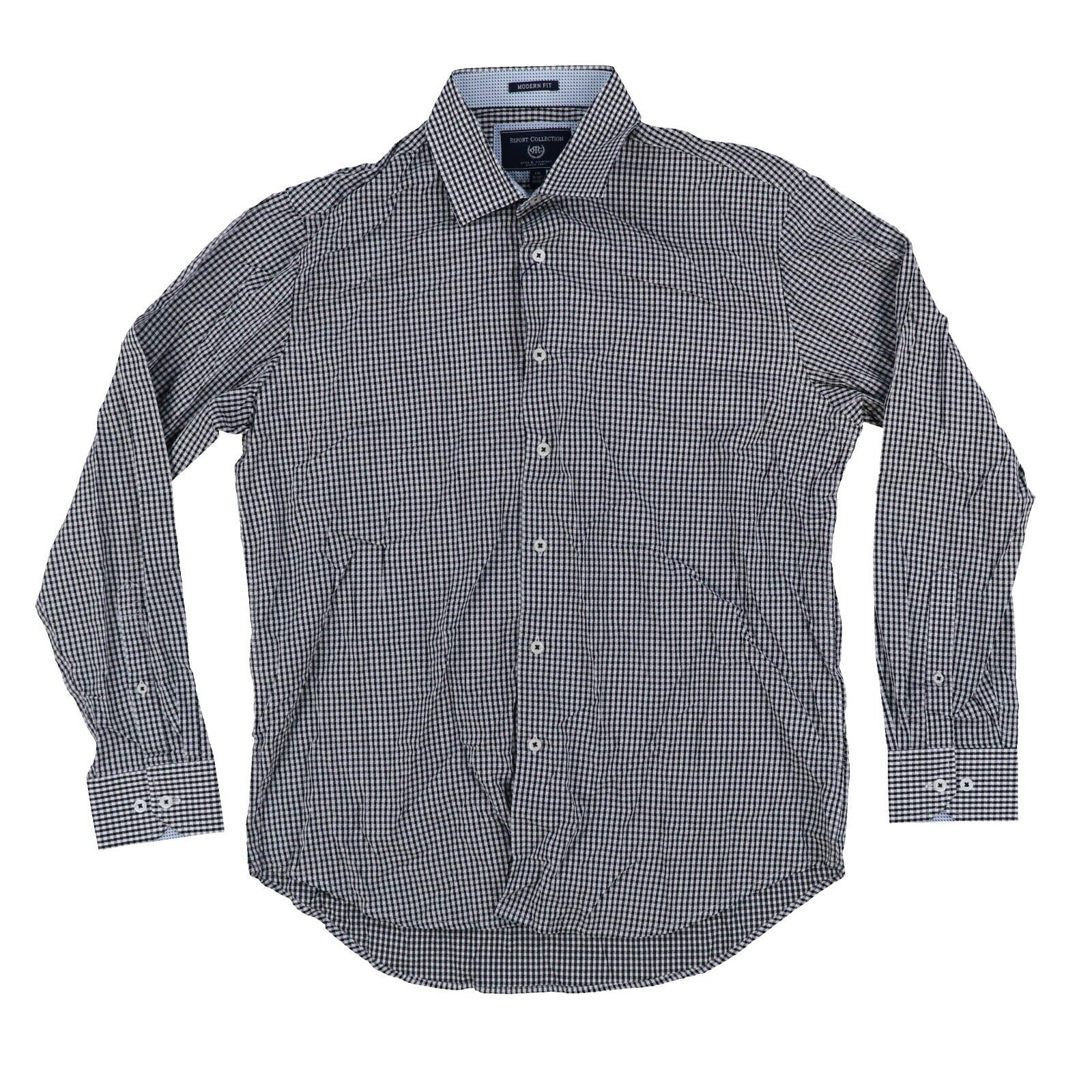 Report Collection Men s Dress Shirt Modern Fit Long Sleeve Collared Buttondown - Picture 7 of 16