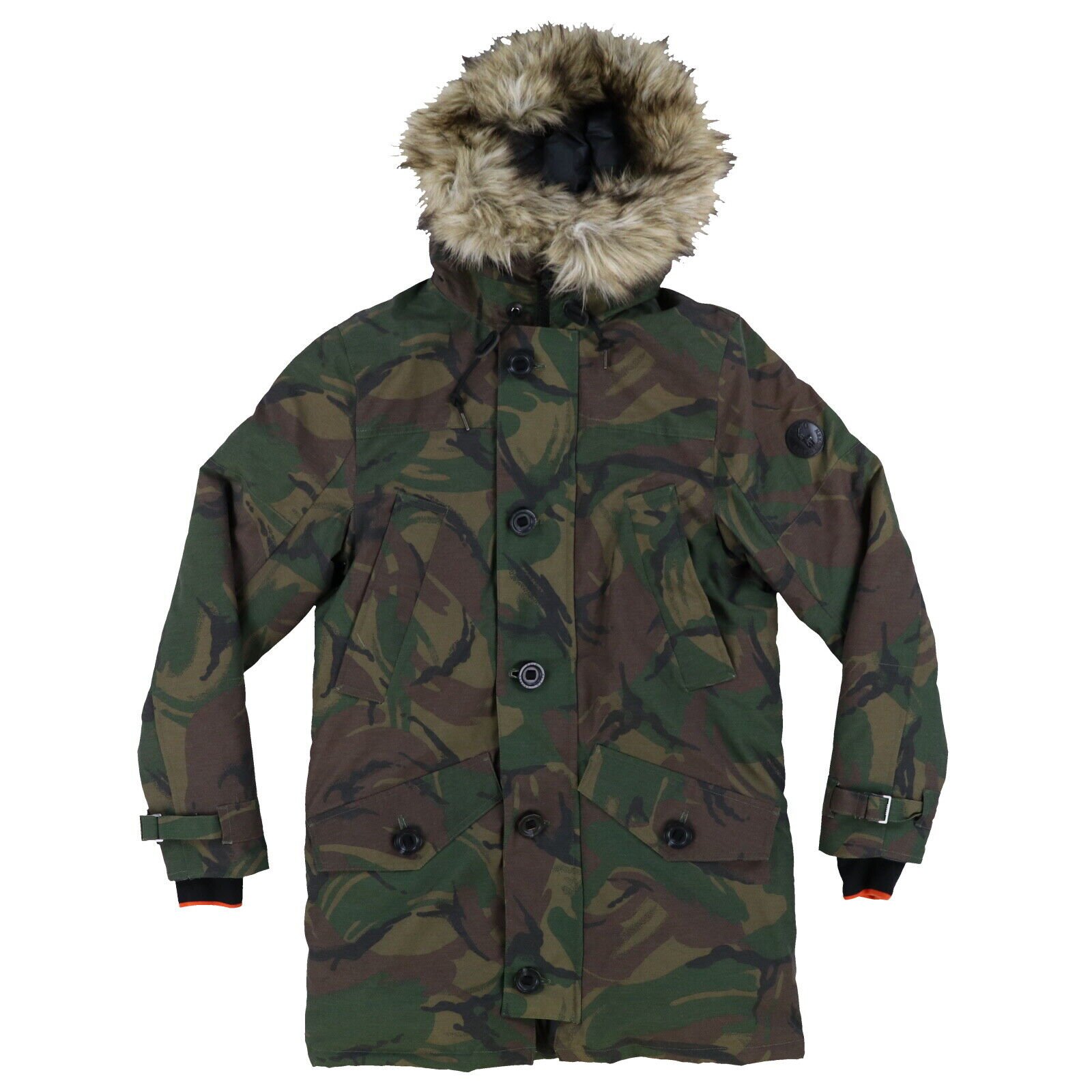 Polo Ralph Lauren Mens Down Parka Jacket Faux Fur Hoodie Winter