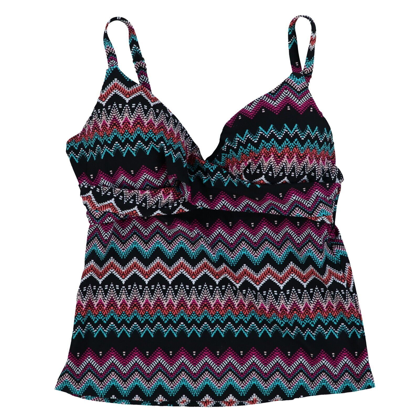 Island Escape Women's Tankini Swim Top Bathing Suit Swimsuit 6 8 10 12 14 16 New - Picture 7 of 47