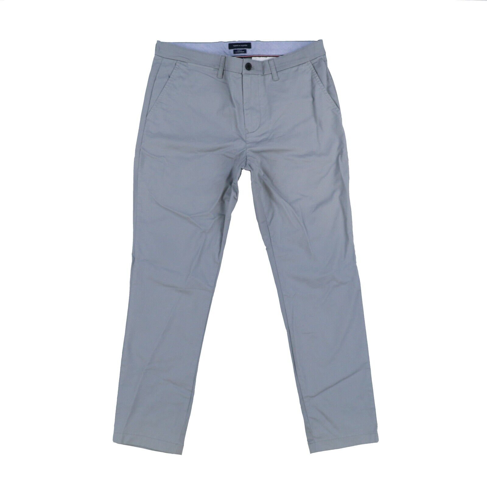 Tommy Hilfiger Herren Chinohose schmale Passform flache Freizeithosen vorne Flagge Logo neu - Bild 13 von 14