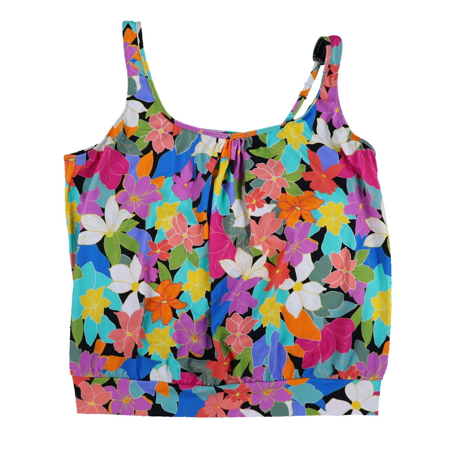 Swim Solutions Womens Tankini Swim Top Plus Size Bathing Suit Swimsuit Summer - Picture 13 of 13