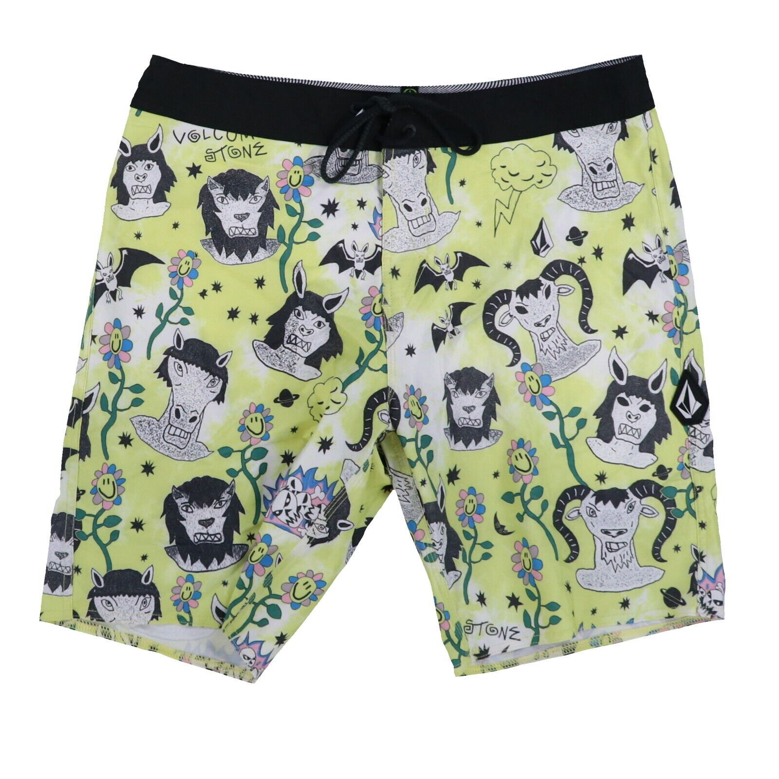 Volcom Men's Bathing Suit Bottoms Board Shorts 19 Inch Swim Trunks Drawstring - Picture 4 of 4