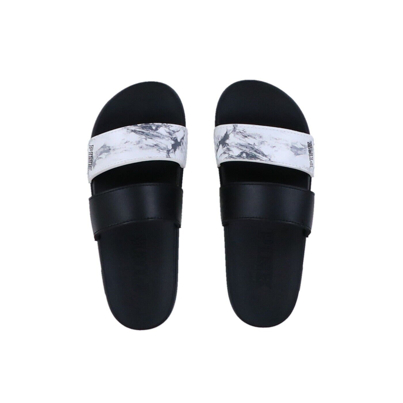 Victoria's Secret Pink Womens Slides Slip On Sandals Slippers Flip Flops New Vs - Picture 9 of 12