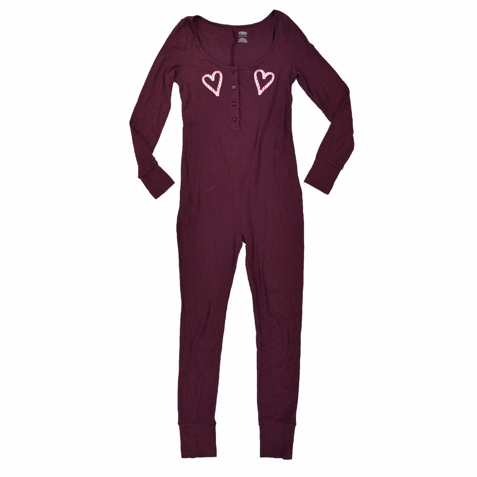 Victoria's Secret Pink One Piece Pajamas Sleep Lounge Sleepwear New Pjs S M L - Picture 2 of 2