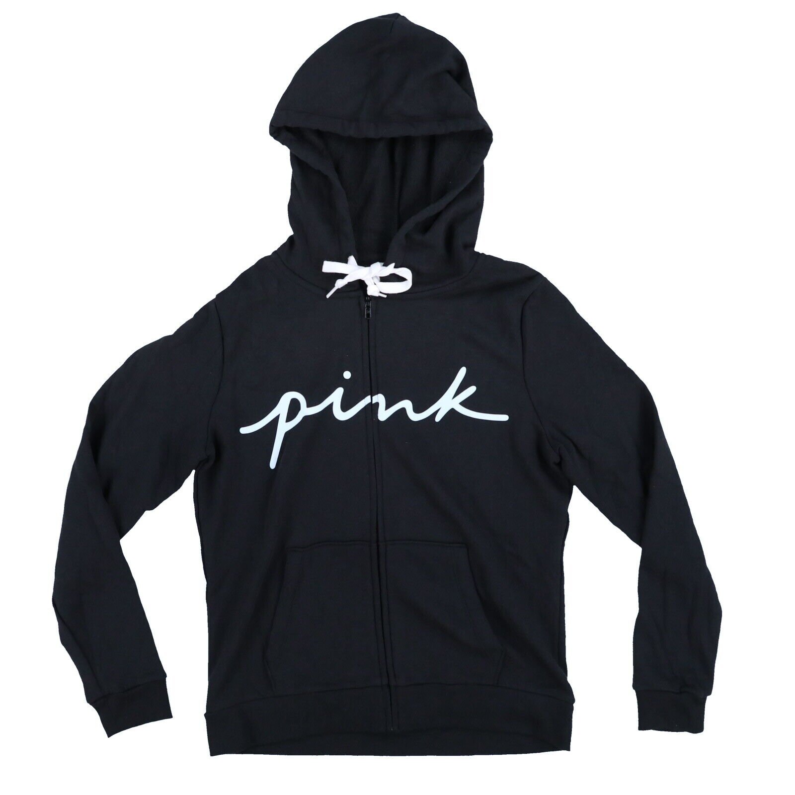 Victoria's Secret Pink Hoodie Full Zip Sweatshirt Hooded Jacket Lightweight New - Picture 21 of 21