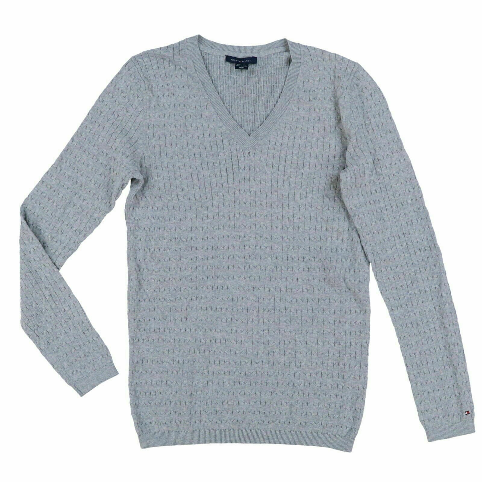 Tommy Hilfiger Damenpullover V-Ausschnitt Pullover leicht langärmelig gestrickt neu - Bild 19 von 19