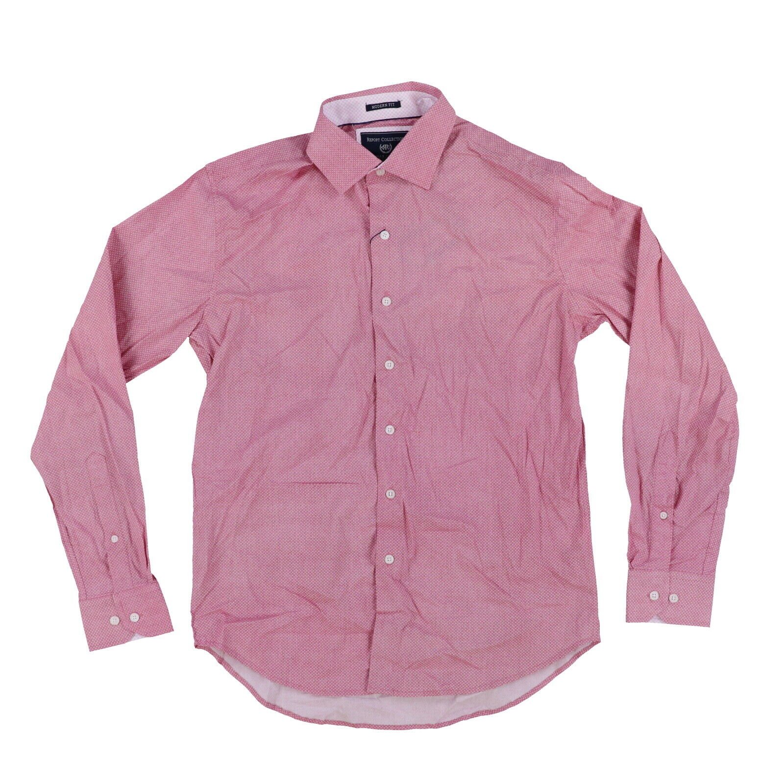 Report Collection Men s Dress Shirt Modern Fit Long Sleeve Collared Buttondown - Picture 11 of 16