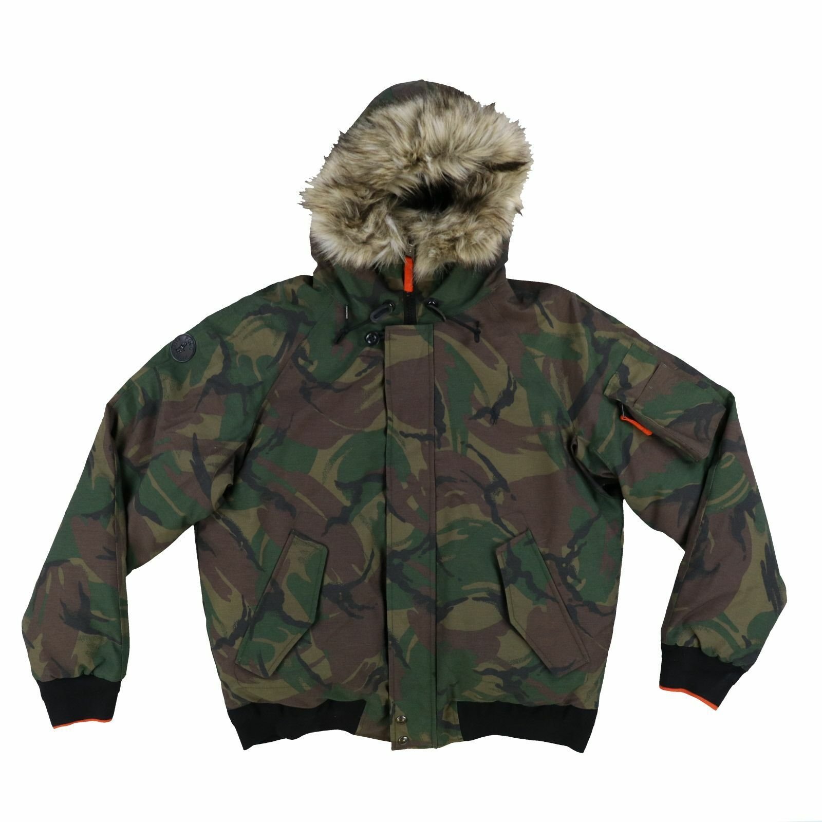 Polo Ralph Lauren Mens Down Parka Jacket Faux Fur Hoodie