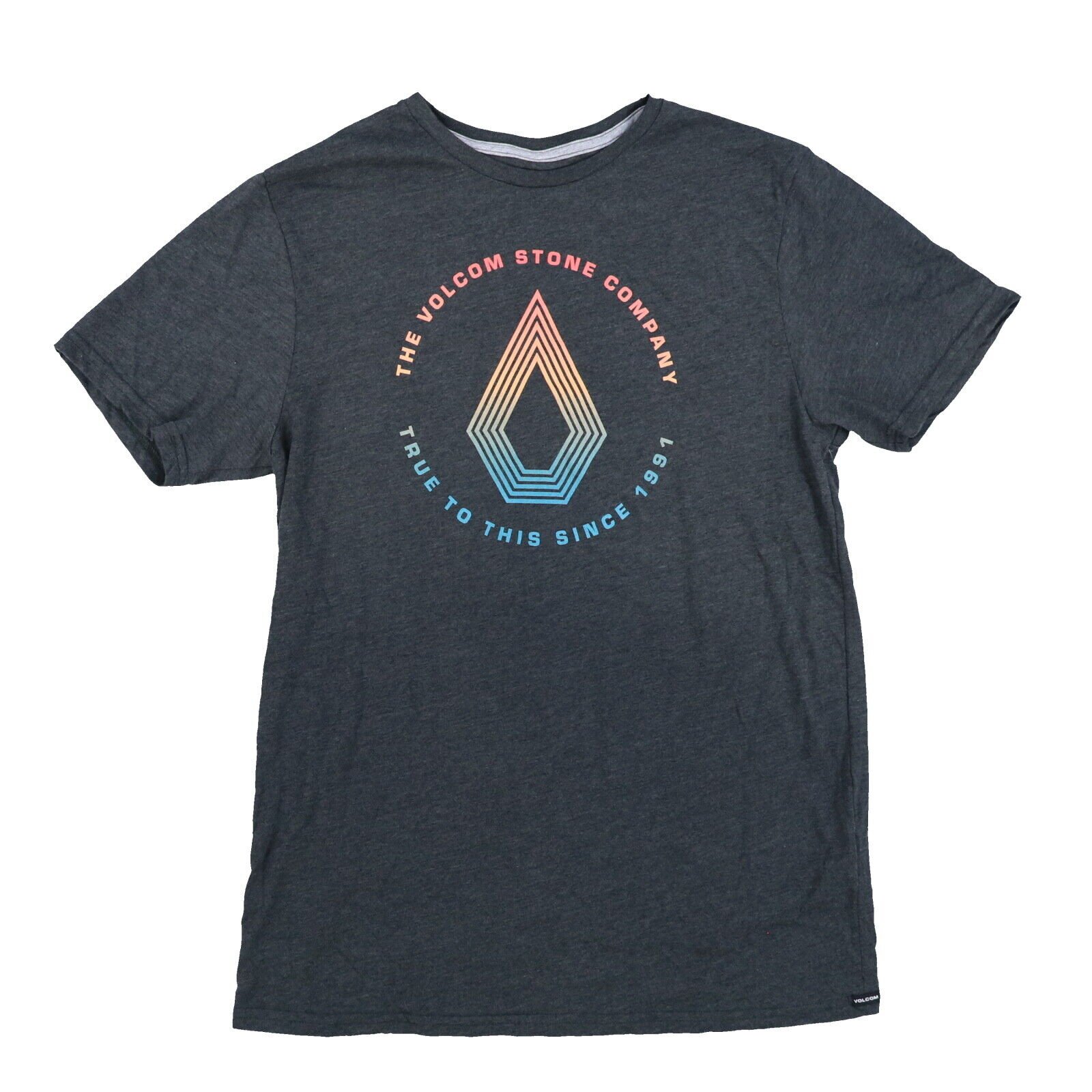 Volcom Mens Graphic T-Shirt Short Sleeve Crew Neck Top Logo White Gray Black New - Picture 23 of 30