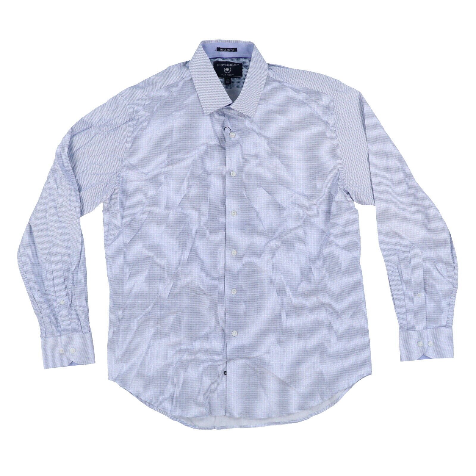 Report Collection Men s Dress Shirt Modern Fit Long Sleeve Collared Buttondown - Picture 9 of 16