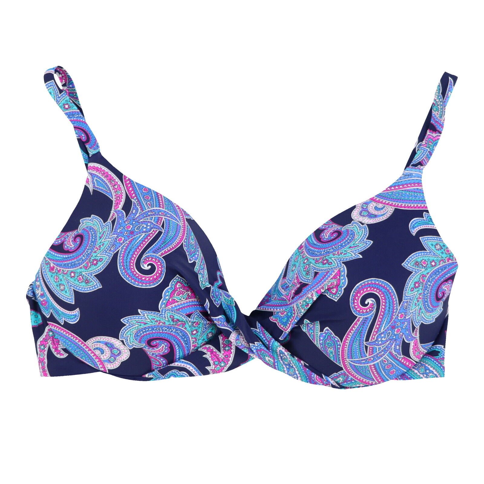 Traje de baño Island Escape para mujer Top Push Up Twist Front Traje de baño Nuevo - Imagen 4 de 8