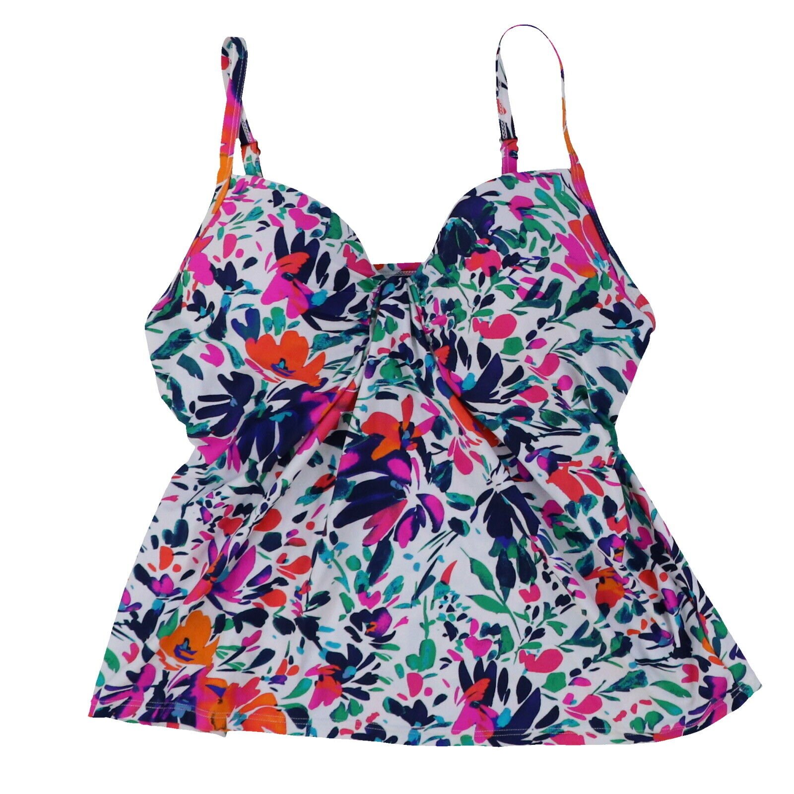 Island Escape Women's Tankini Swim Top Bathing Suit Swimsuit 6 8 10 12 14 16 New - Picture 28 of 47