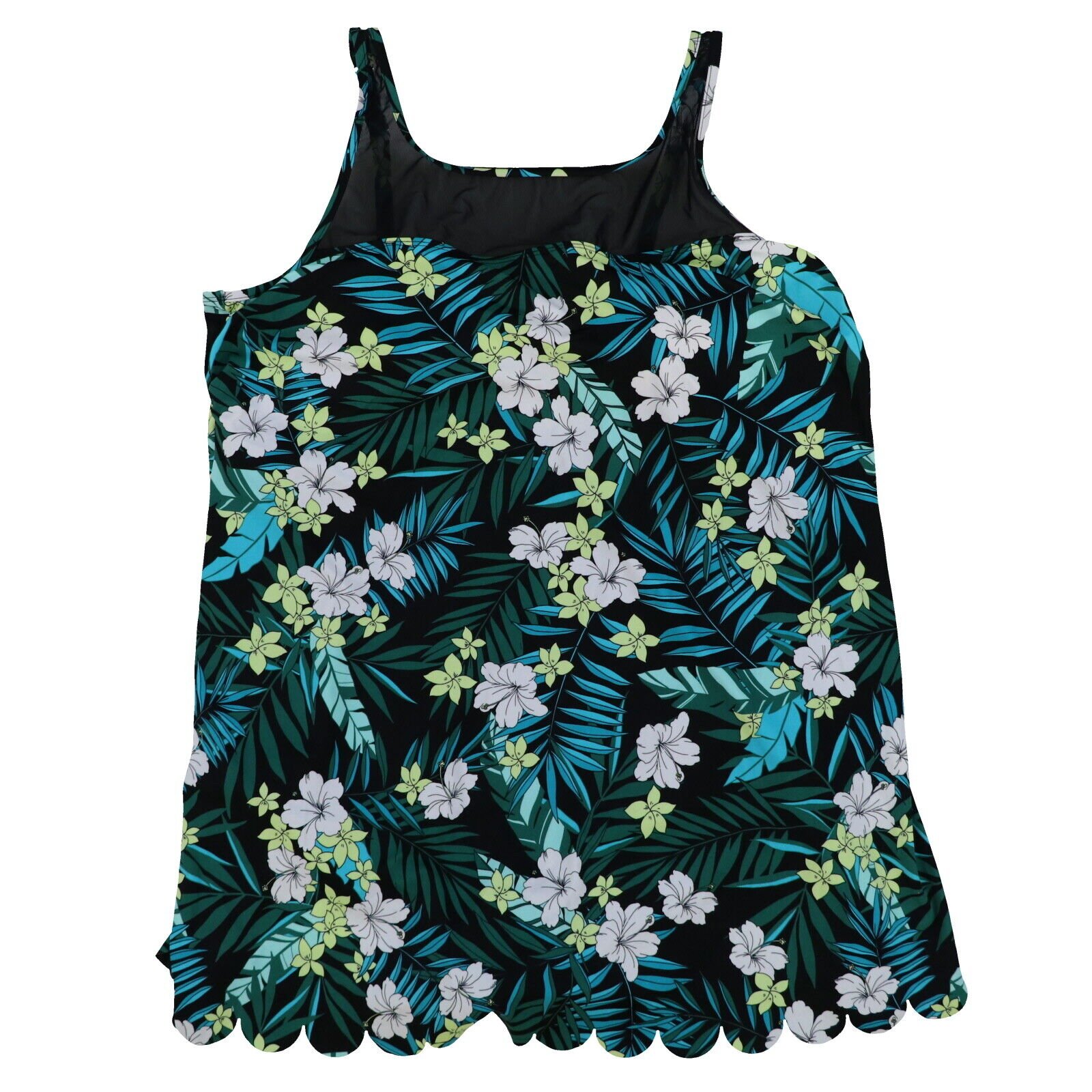 Swim Solutions Womens Plus Size Tankini Top Tummy-Control Mesh Swimdress New Nwt - Bild 3 von 4
