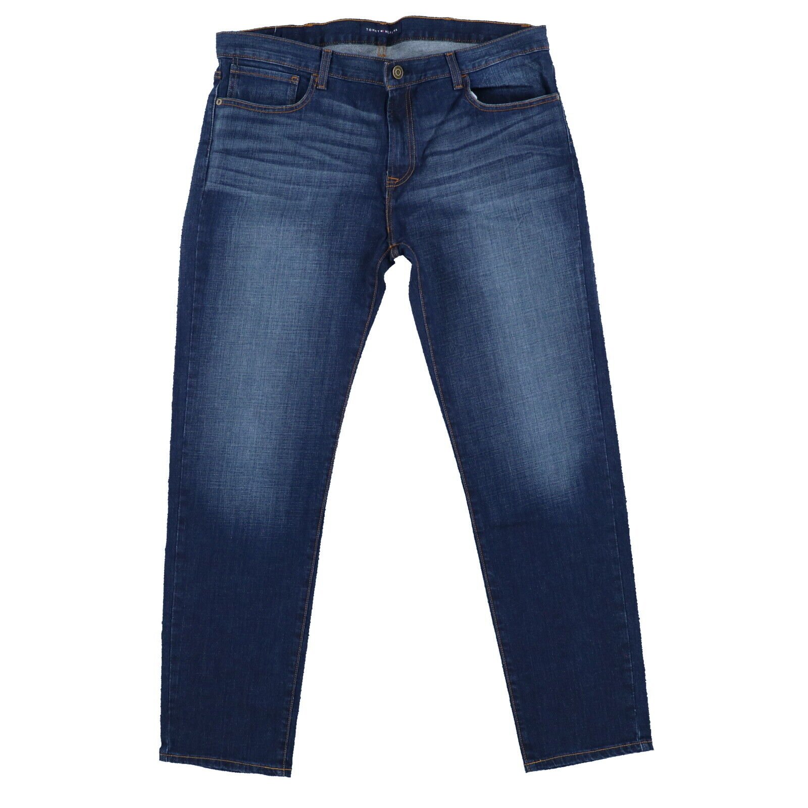 Tommy Hilfiger Mens Jeans Slim Fit Denim Pants Casual Bottoms Flag Logo New Nwt - Picture 4 of 4