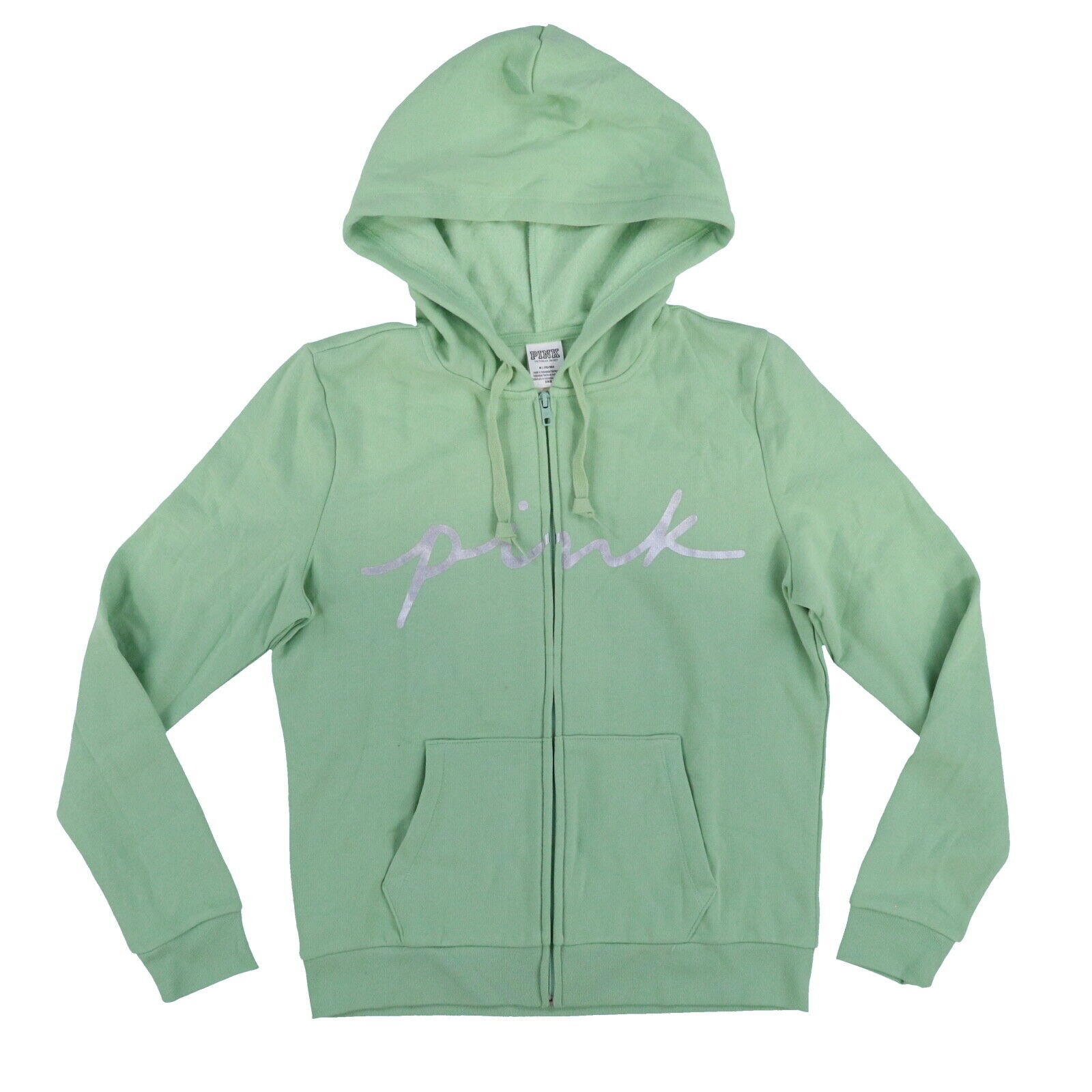 Victoria's Secret Pink Hoodie Full Zip Sweatshirt Hooded Jacket Lightweight New - Picture 20 of 21