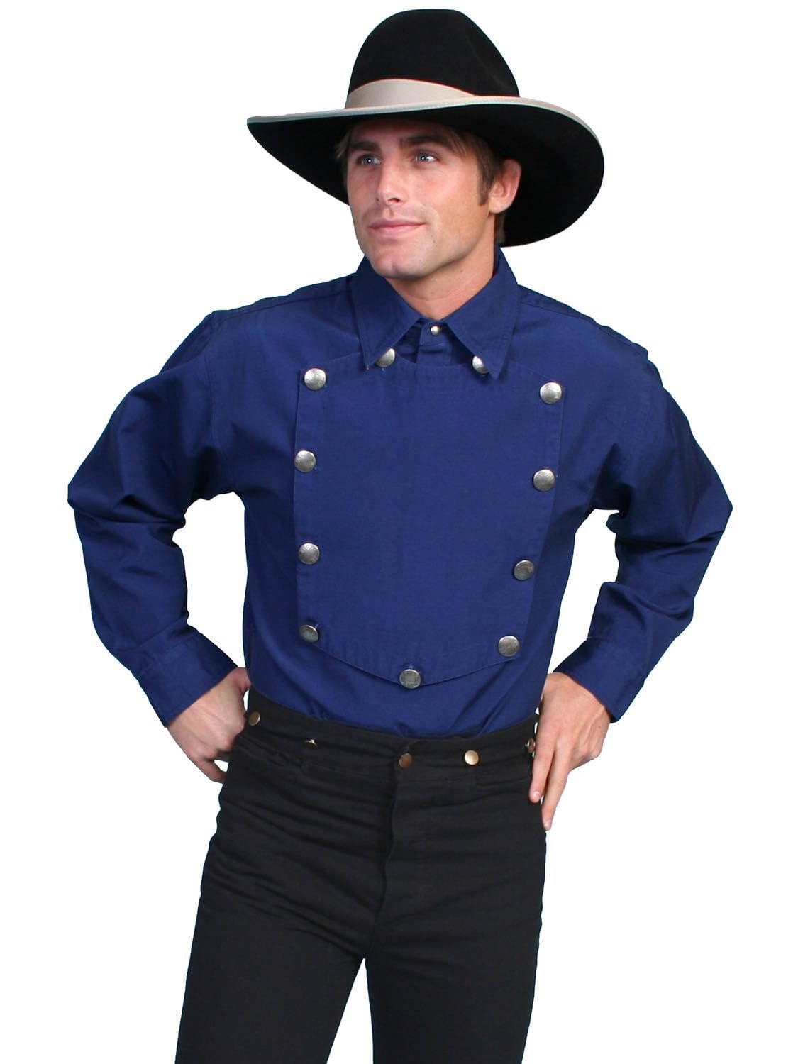 Scully Men's Rangewear Long Sleeve Bib Shirt - Picture 17 of 17