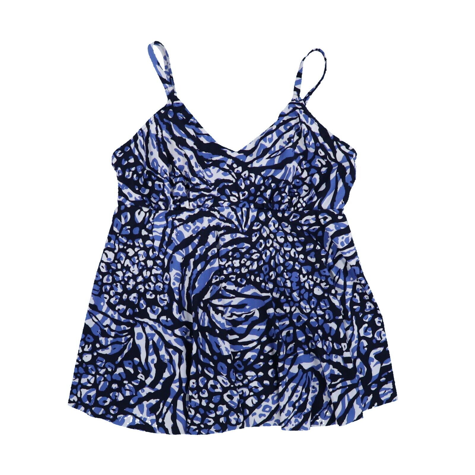 Swim Solutions Womens Tankini Swimsuit Top Stretch V-Neck Bathing Suit Summer - Picture 12 of 13