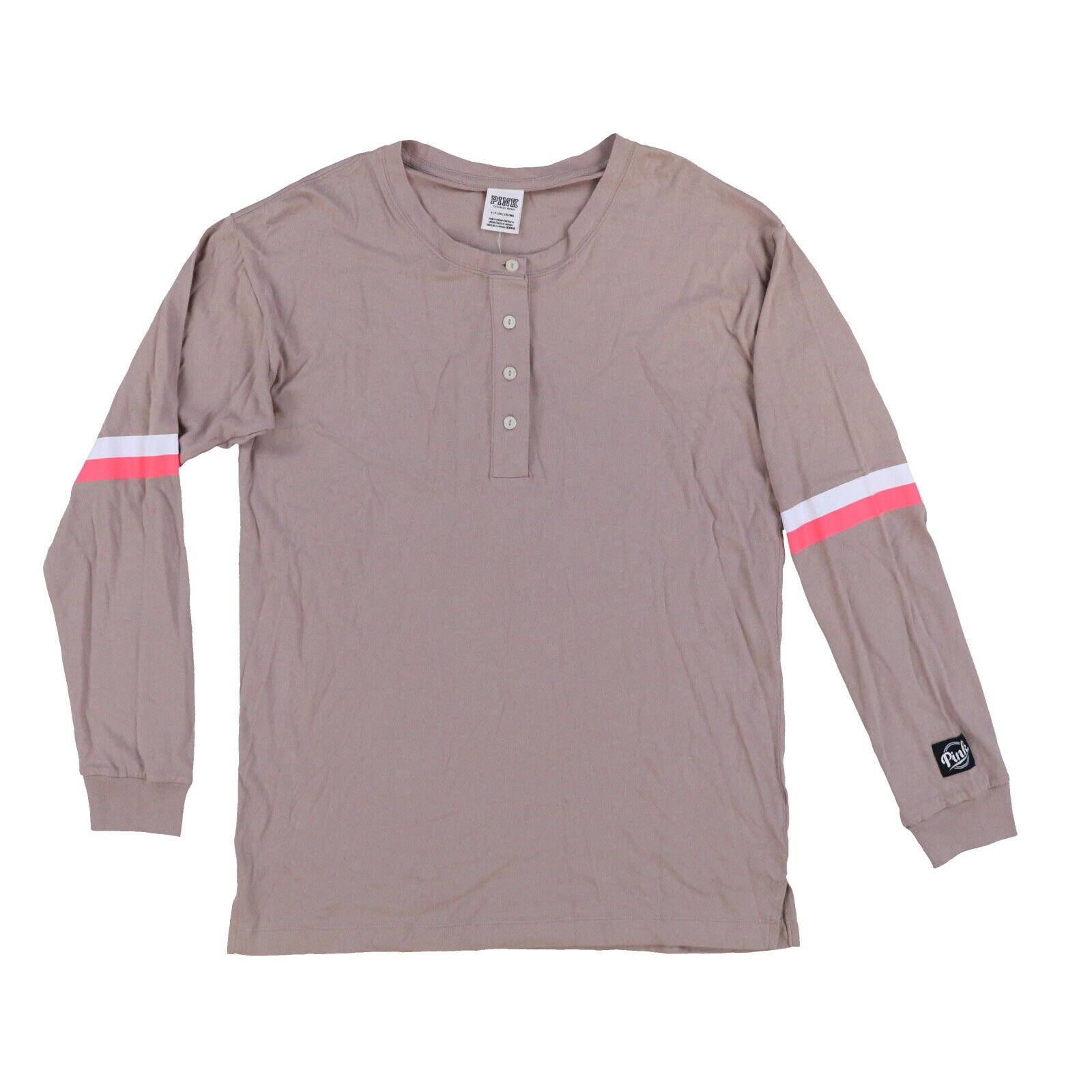 Victoria's Secret Pink T-Shirt Long Sleeve Graphic Tee Vs Logo Casual New Nwt - 第 14/21 張圖片