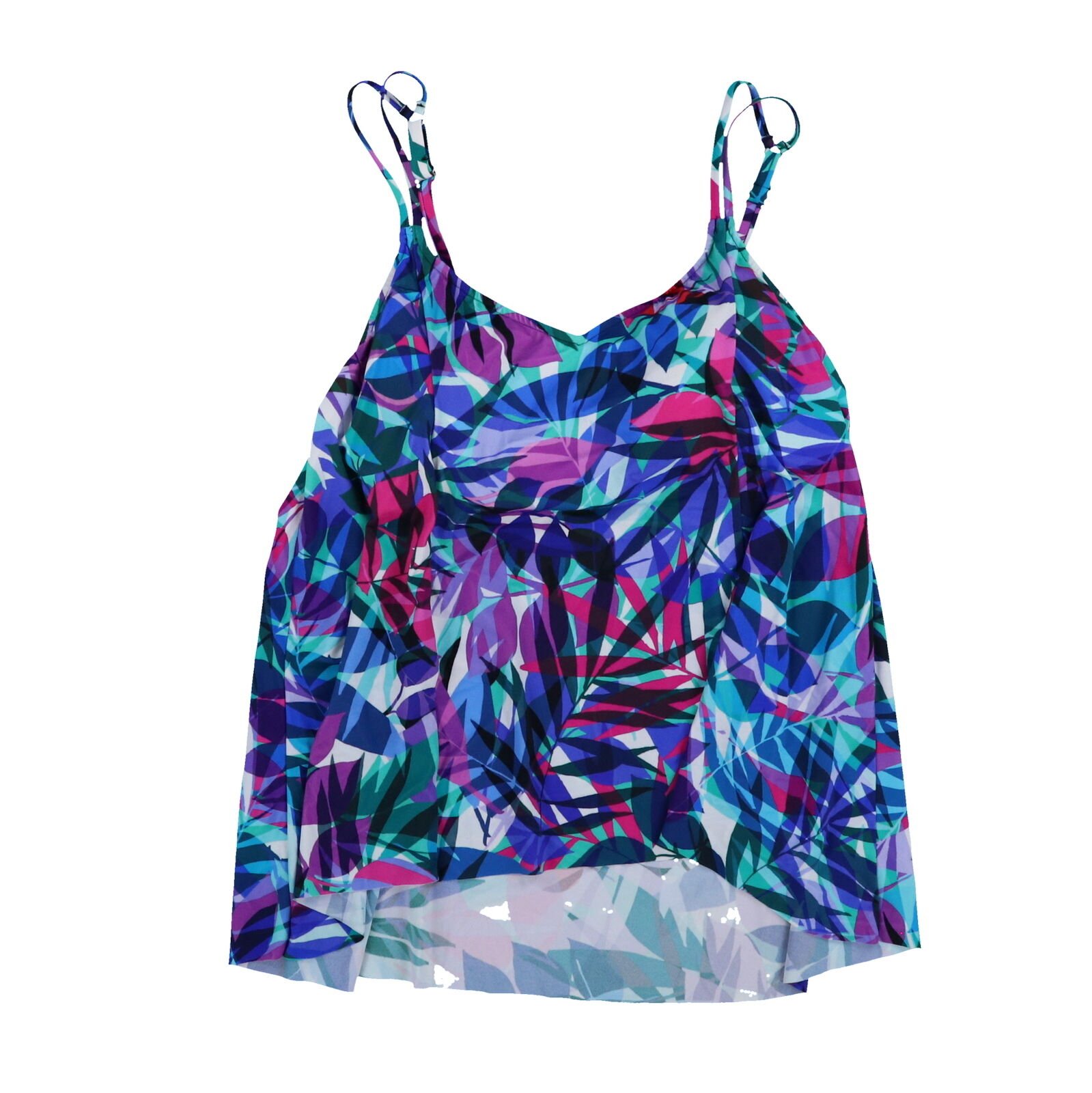 Swim Solutions Womens Tankini Swim Top Plus Size Bathing Suit Swimsuit Summer - Picture 8 of 13