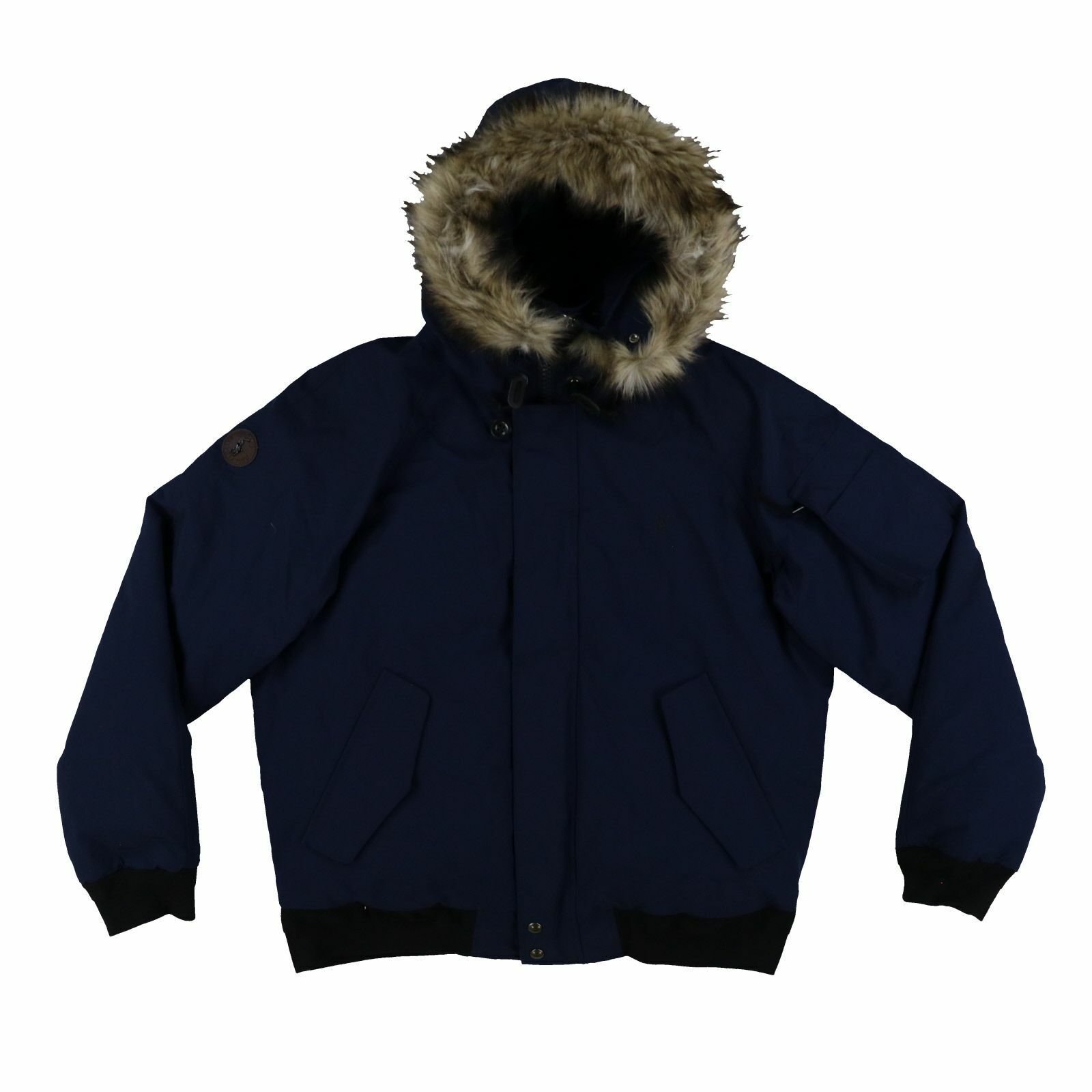 Polo Ralph Lauren Mens Down Parka Jacket Faux Fur Hoodie