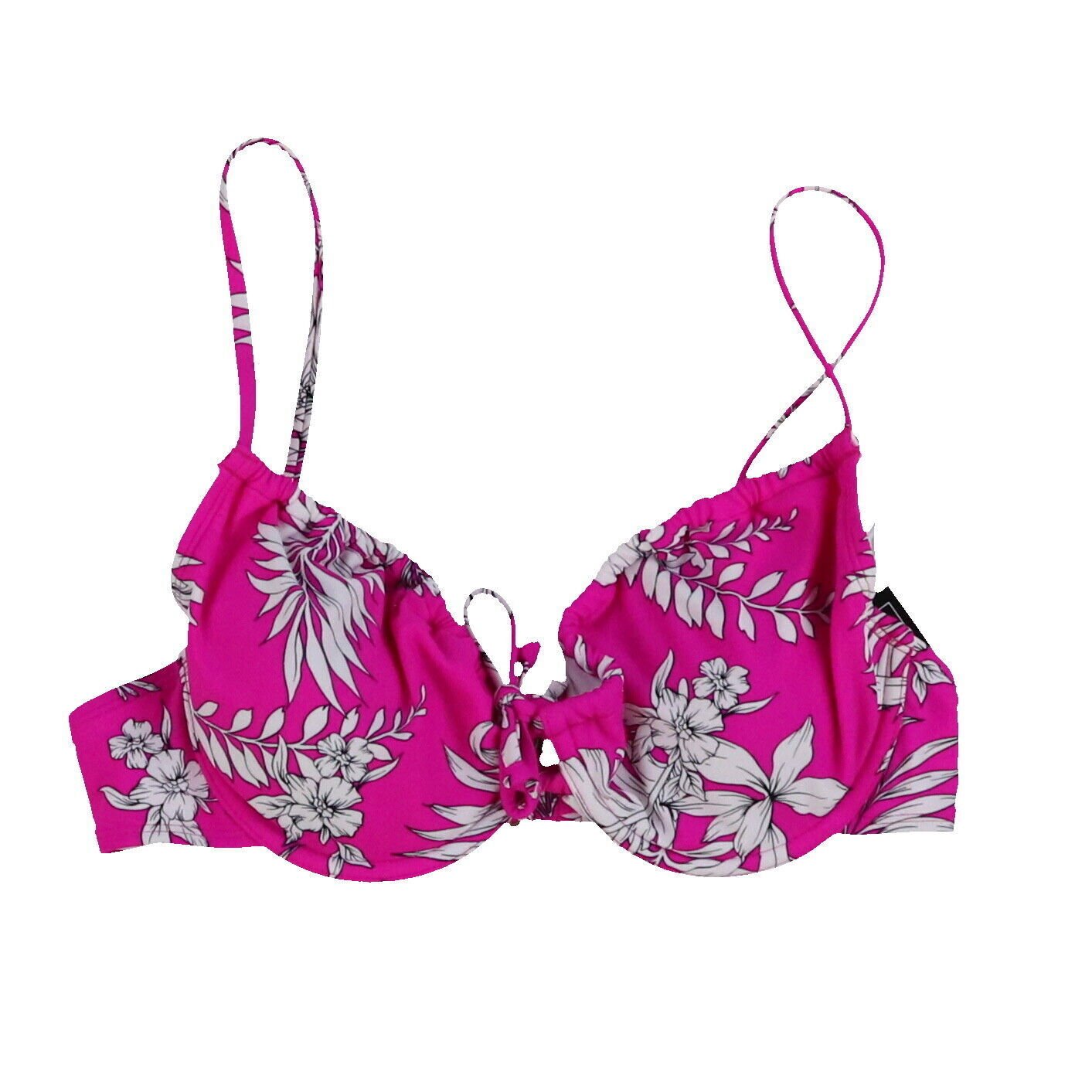 California Waves Womens Bikini Swim Top Stretch Adjustable Swimsuit Floral New - Bild 3 von 4