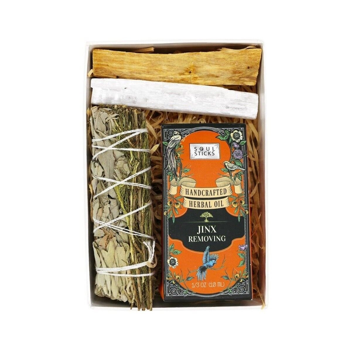 Intention Manifest Kit Gift Set with Sage Spell Oil Palo Santo Selenite Wand - Picture 18 of 23