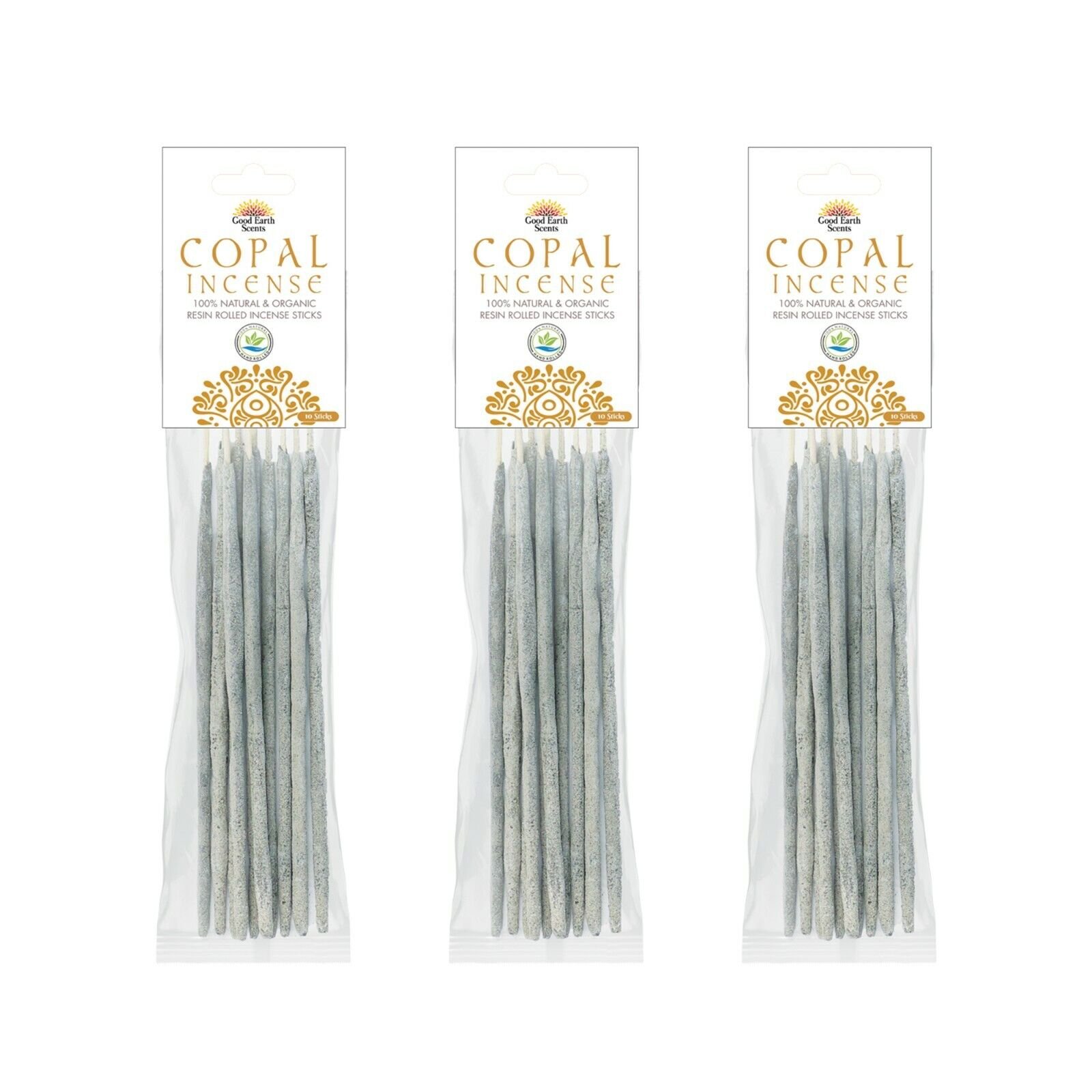 Set of 3 100% Natural and Organic Resin Rolled Incense Sticks | 3 Variety Scents - Picture 9 of 11