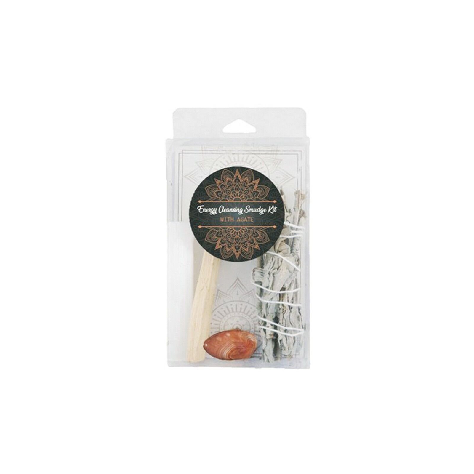 Kit de Manchas Limpiadoras Energéticas con Varita de Selenita Salvia Blanca Cristal Palo Santo - Imagen 9 de 11