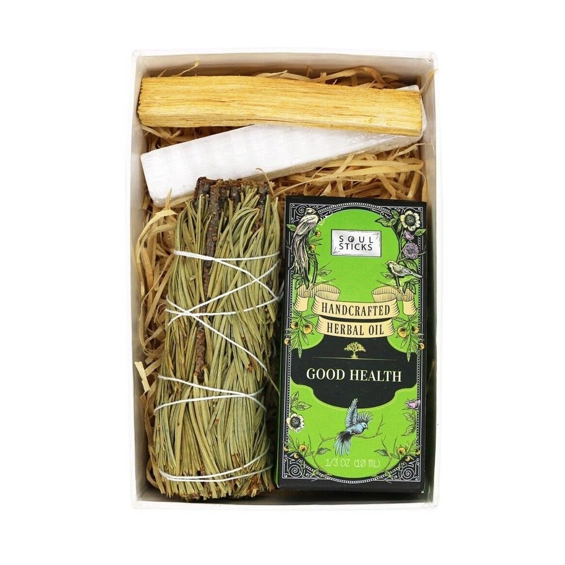 Intention Manifest Kit Gift Set with Sage Spell Oil Palo Santo Selenite Wand - Picture 22 of 23
