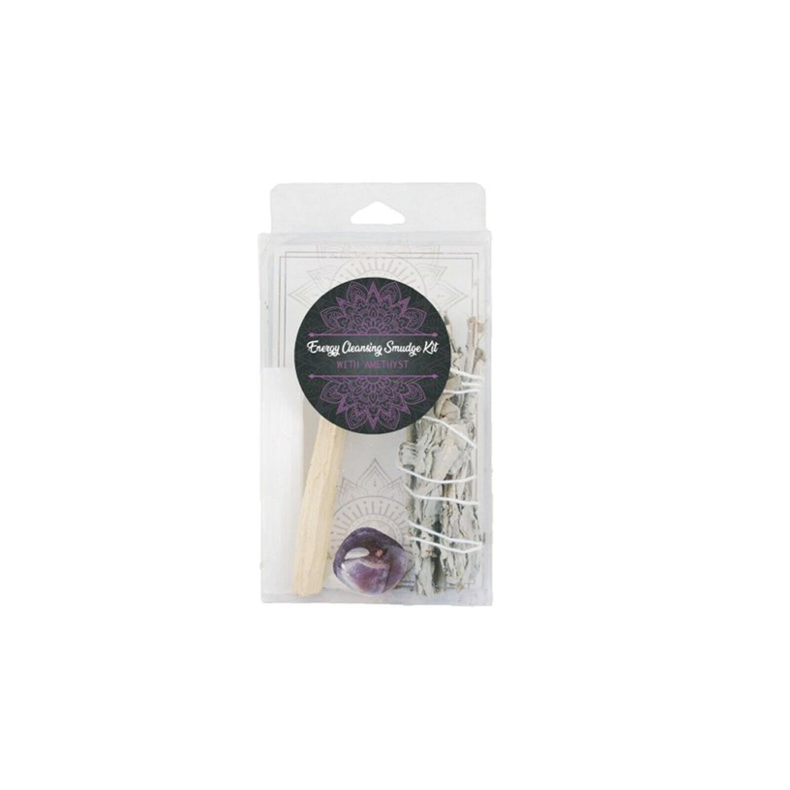 Kit de Manchas Limpiadoras Energéticas con Varita de Selenita Salvia Blanca Cristal Palo Santo - Imagen 11 de 11