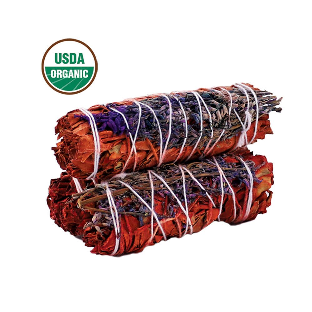3er-Pack Drachenblutsalbei mit Blumen Salbei Fleck Sticks USDA Bio Set 4" - Bild 3 von 8