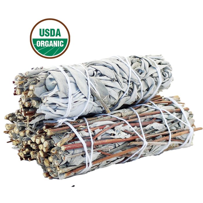 Paquete de 3 paquetes mixtos de palos de mancha de salvia blanca USDA orgánicos con guía de manchas - Imagen 8 de 15