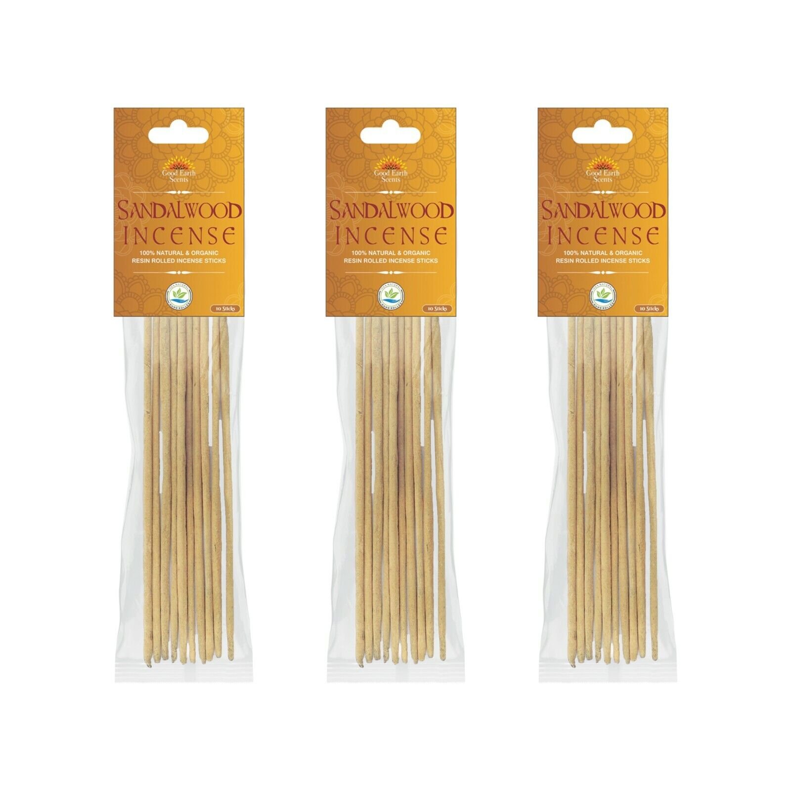 Set of 3 100% Natural and Organic Resin Rolled Incense Sticks | 3 Variety Scents - Picture 4 of 11