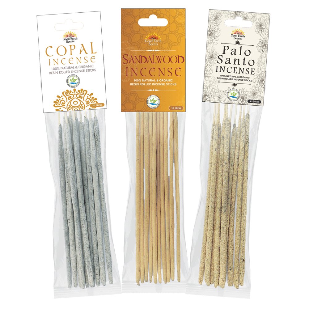 Set of 3 100% Natural and Organic Resin Rolled Incense Sticks | 3 Variety Scents - Picture 3 of 11