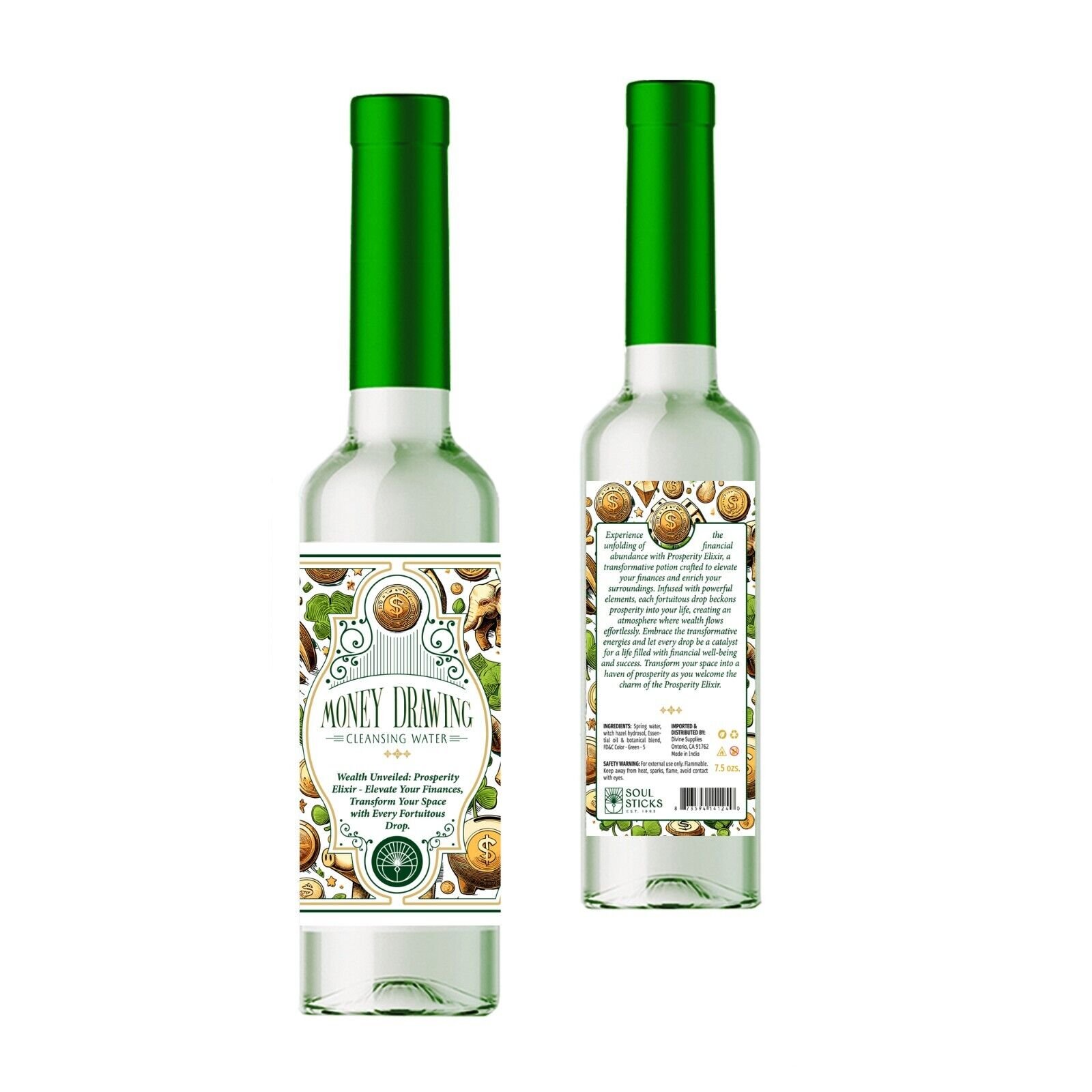 Spiritual Cleansing Water 7.5 ounce Bottle For Purifying and Energy Clearing - Picture 12 of 13
