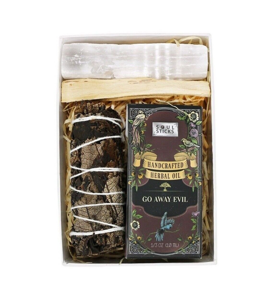 Intention Manifest Kit Gift Set with Sage Spell Oil Palo Santo Selenite Wand - Picture 20 of 23