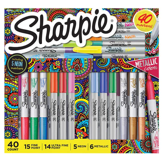 Sharpie Permanent Markers, Limited Edition Holiday Set, Assorted