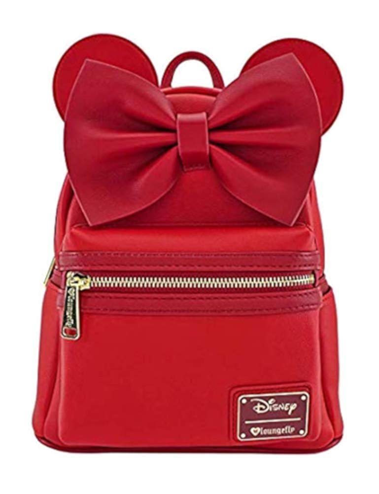 loungefly faux leather minnie mouse crossbody bag