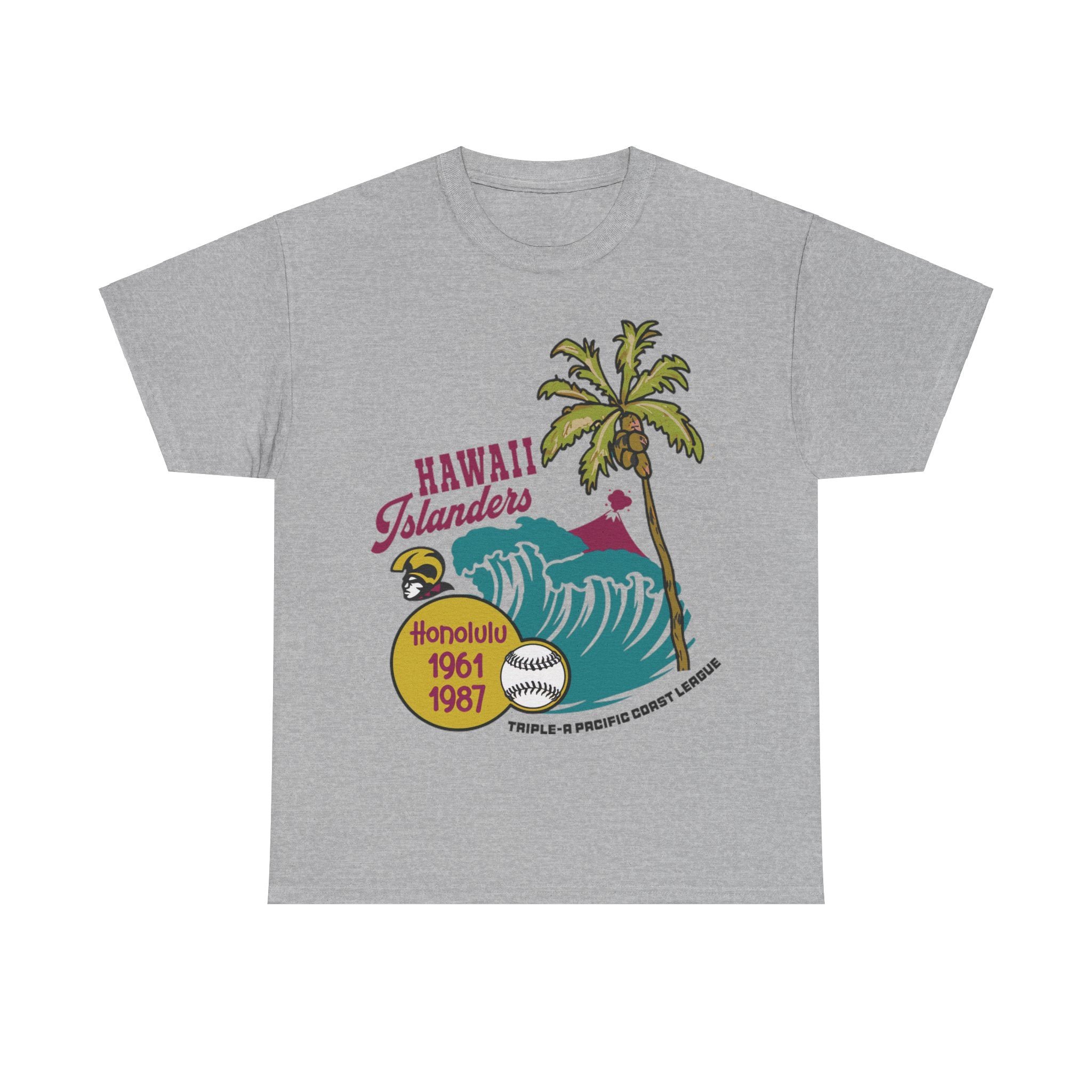 Hawaii Islanders 1961-1987 Nostalgic Retro Baseball Team T-shirt