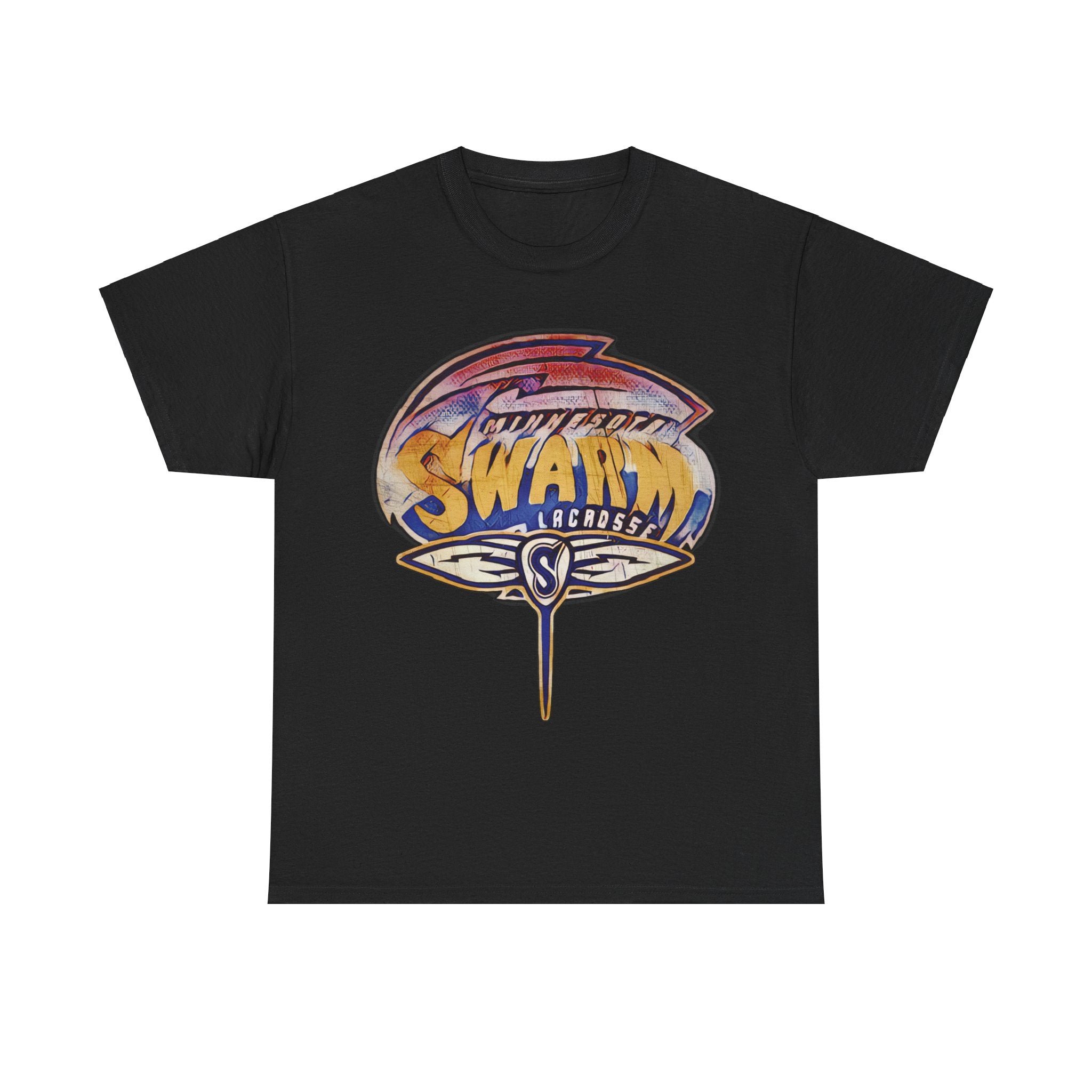 Minnesota Swarm Lacrosse Nostalgic Retro Logo T-Shirt - Bild 6 von 6