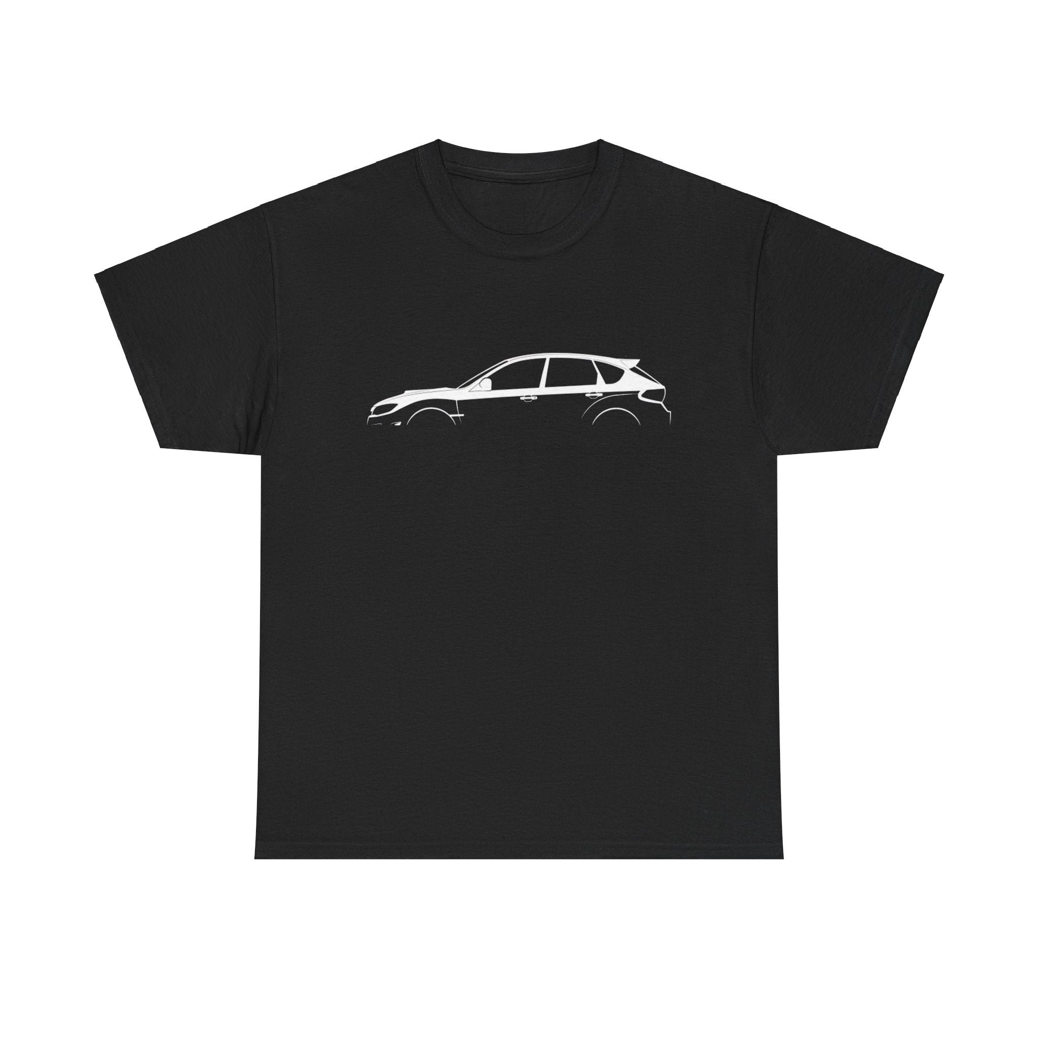 Subaru Impreza WRX STI Hatchback GR Silhouette Car T-shirt - Picture 6 of 6