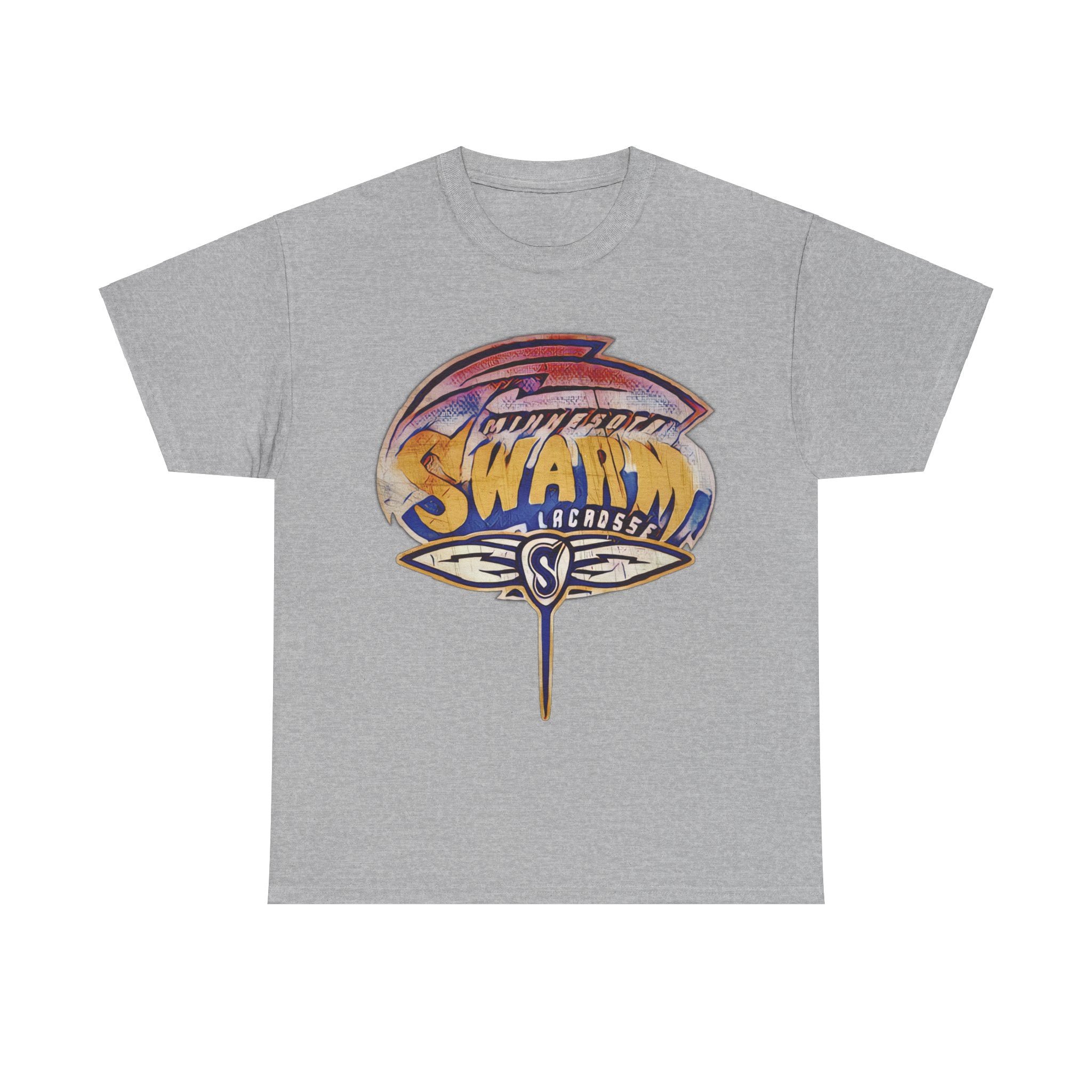 Minnesota Swarm Lacrosse Nostalgic Retro Logo T-Shirt - Bild 4 von 6