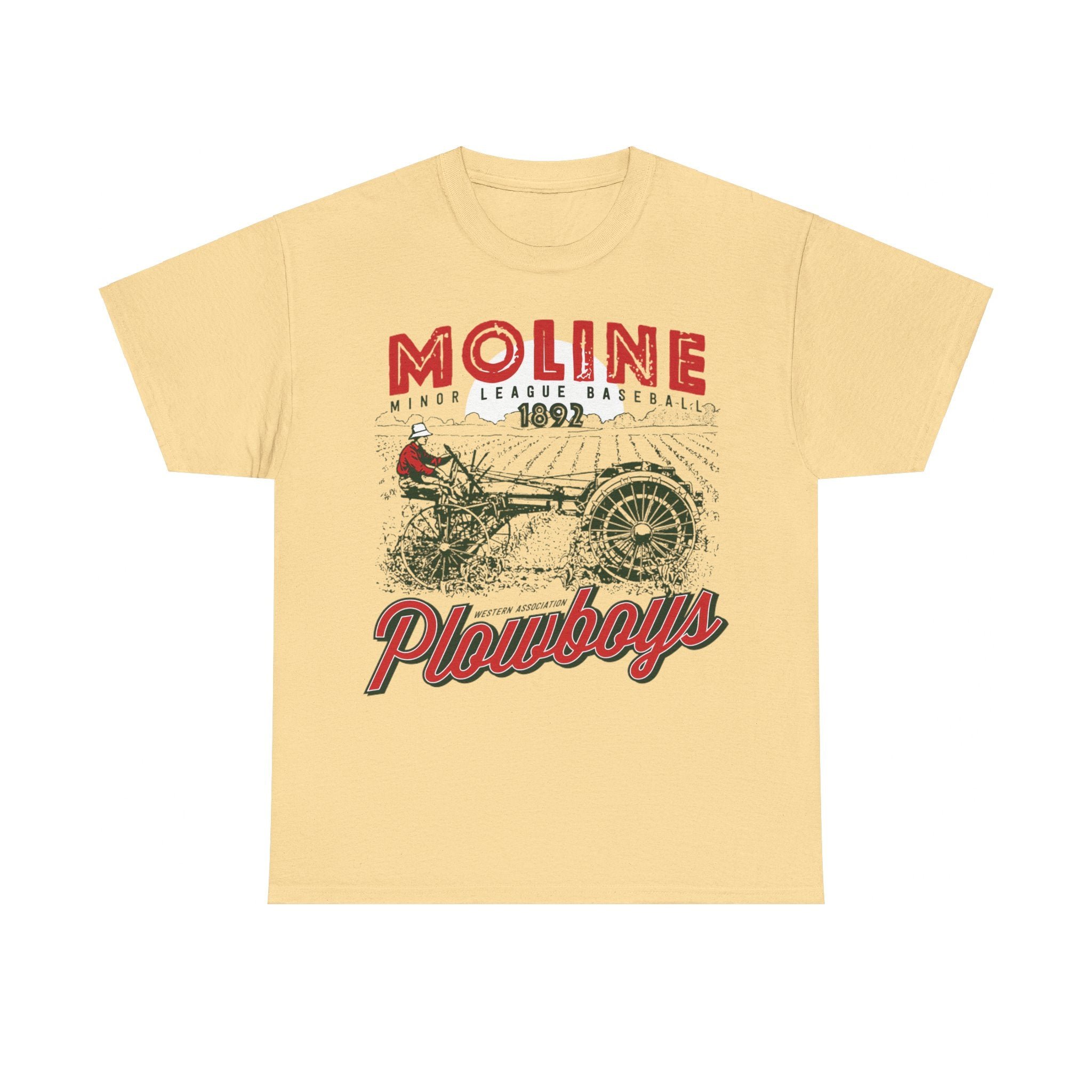Baseball-T-Shirt Moline Plowboys Est 1892 Illinois - Bild 7 von 9