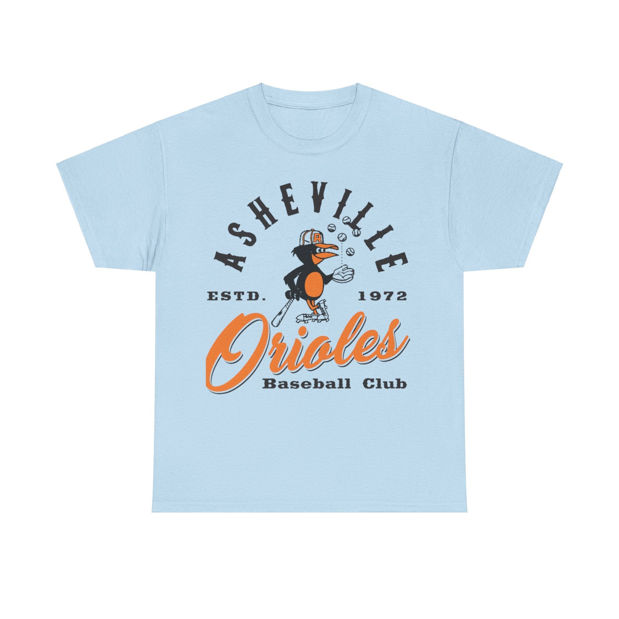 Asheville Orioles Nostalgic Retro Baseball T-shirt