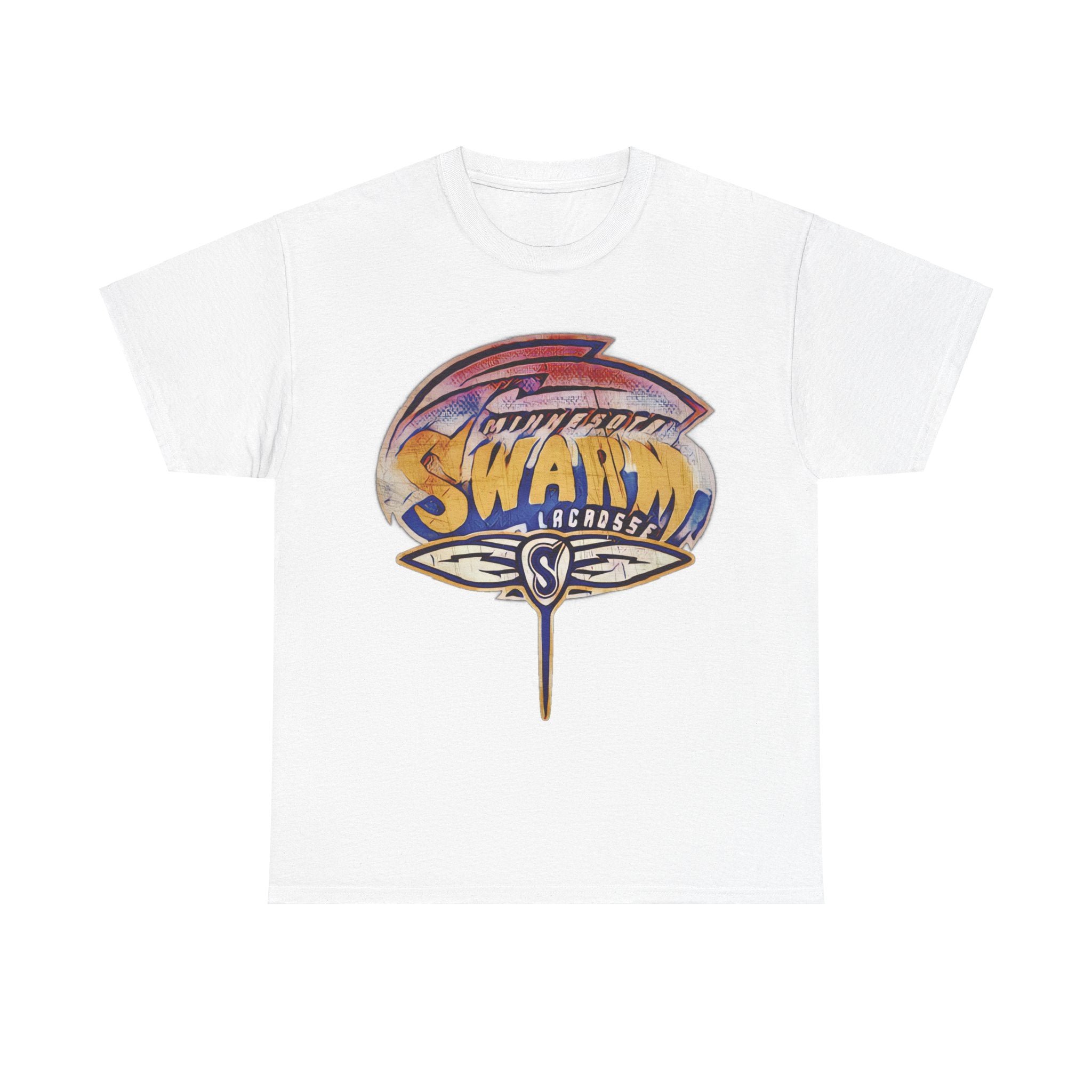 Minnesota Swarm Lacrosse Nostalgic Retro Logo T-Shirt - Bild 5 von 6
