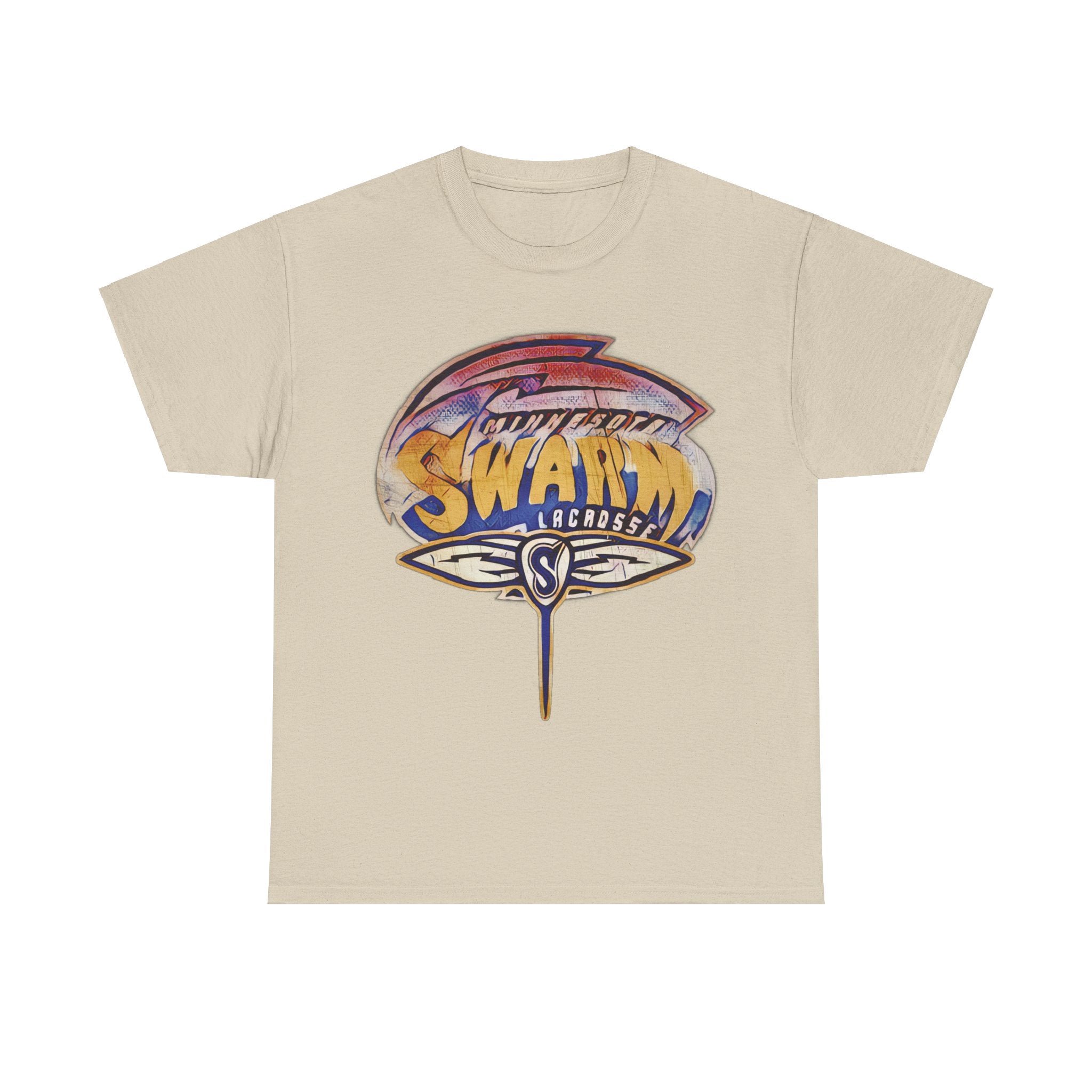 Minnesota Swarm Lacrosse Nostalgic Retro Logo T-Shirt - Bild 3 von 6